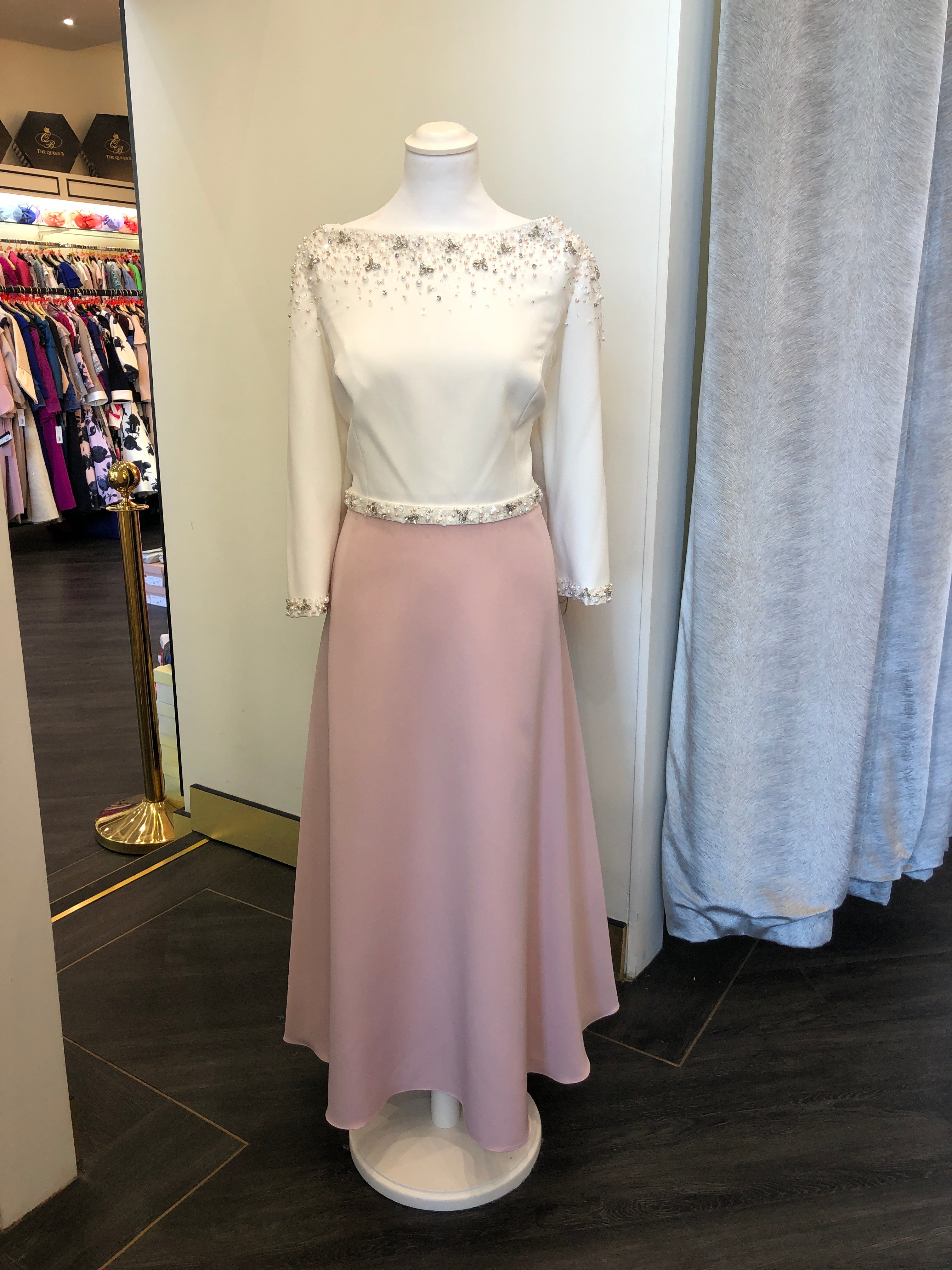 ‼️ 1 left ‼️ Size 18 Veni Infantino (QBC2) 991930 - IVORY / VINTAGE ROSE