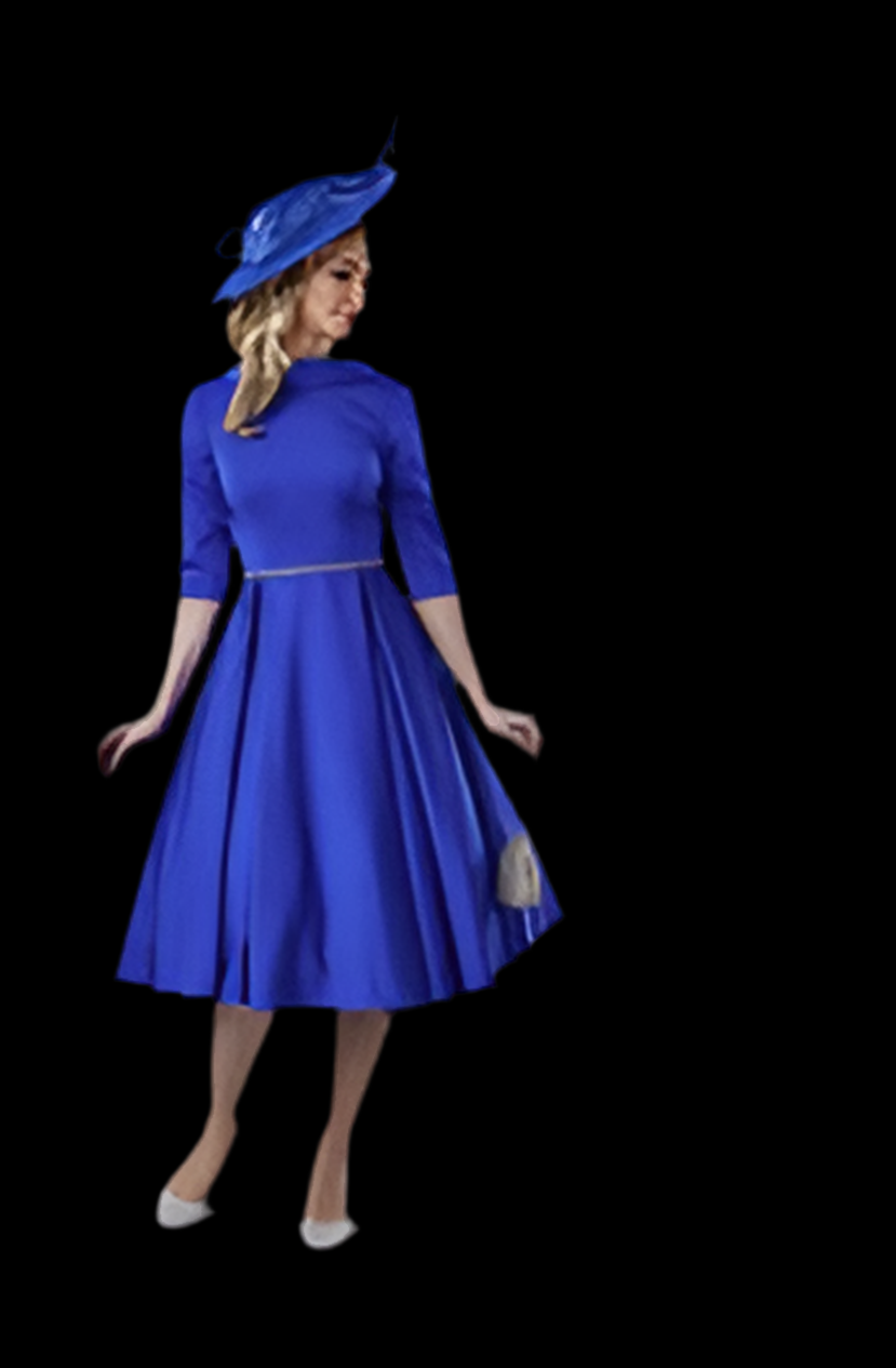 Sizes 12 & 18 Veromia Occasions - VO8136 - COBALT