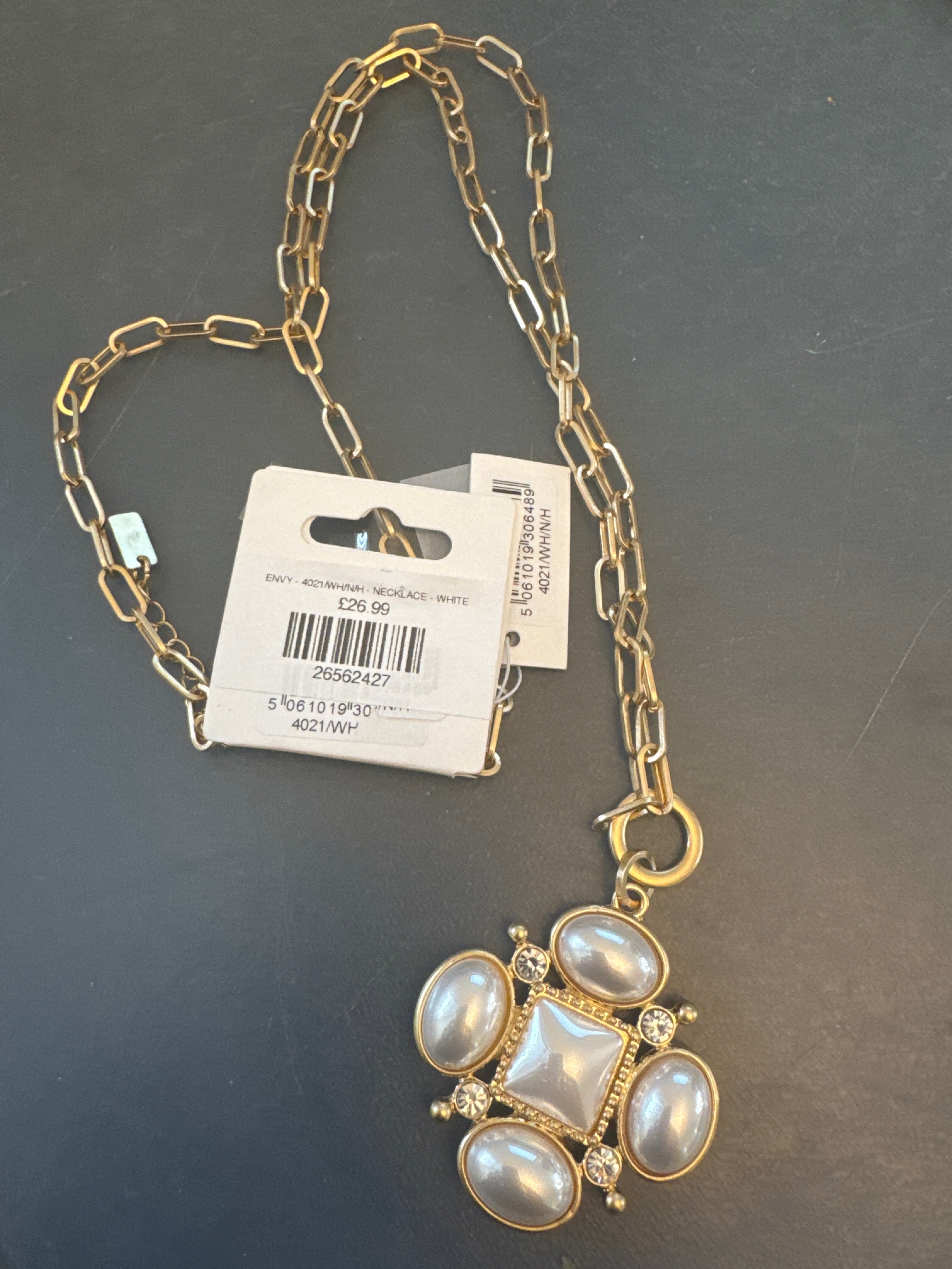 ENVY - 4021/WH/N/H - NECKLACE - WHITE