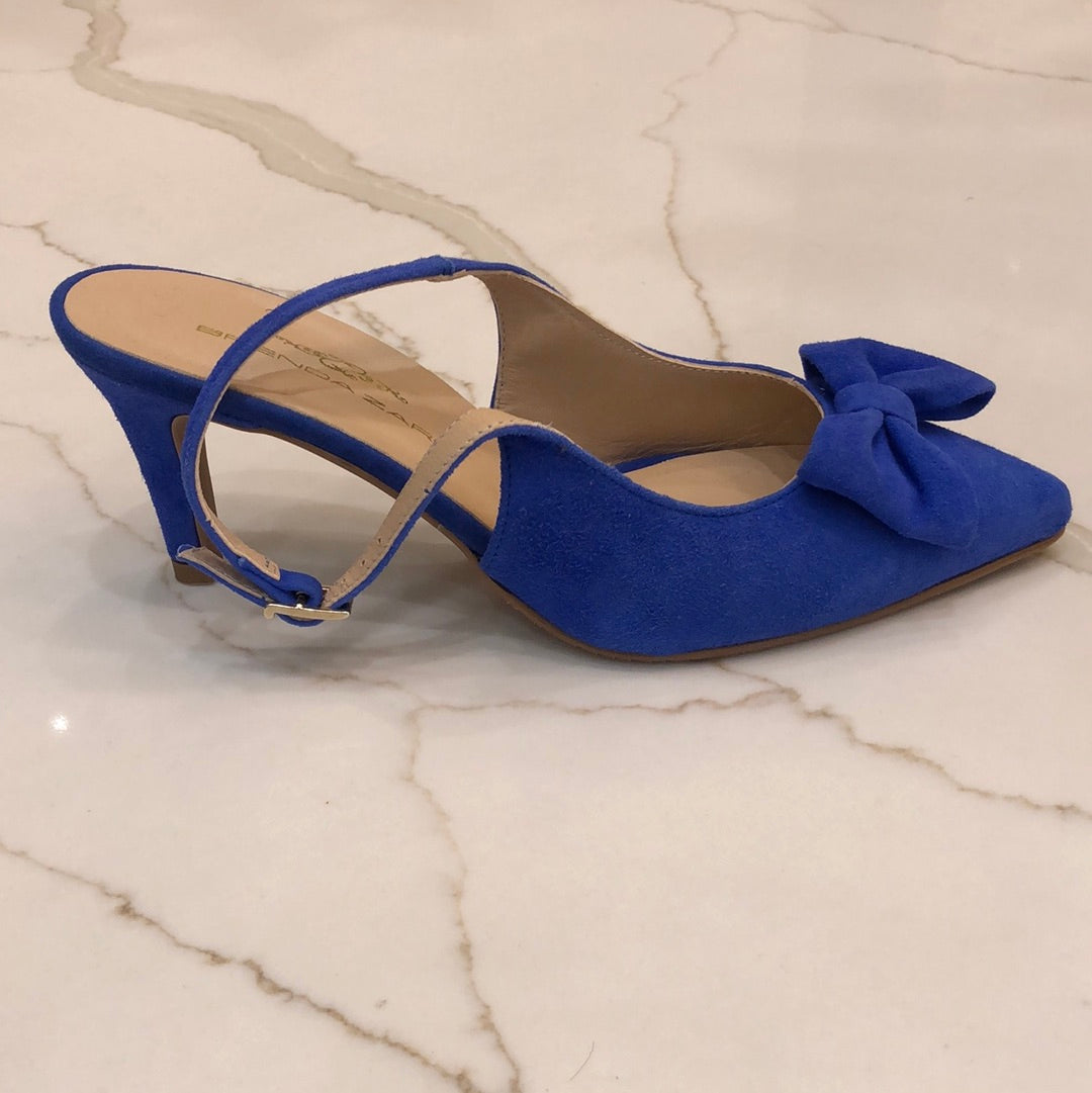 Size 6 Brenda Zaro 4505 - Princess Blue - Suede
