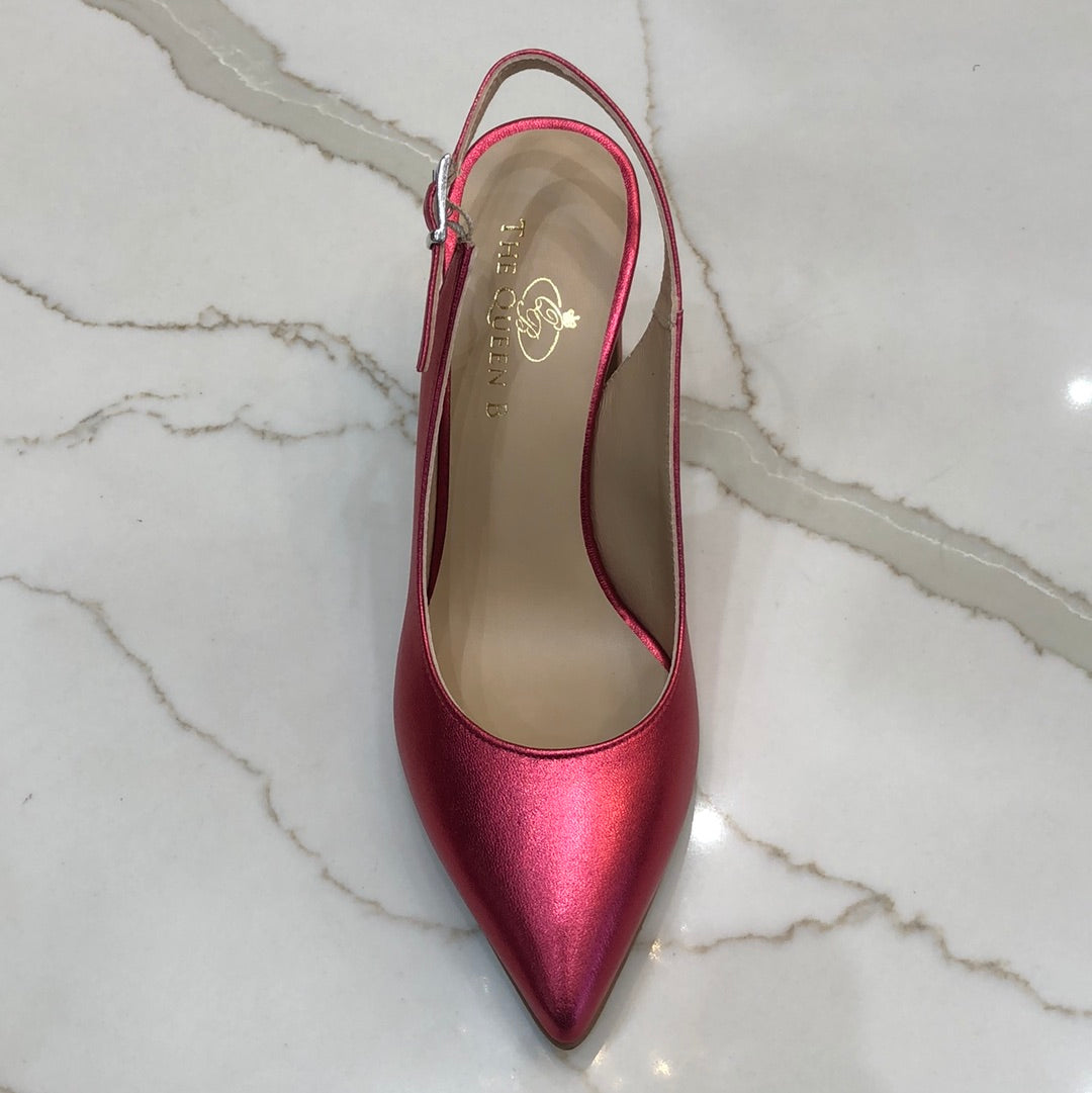 Brenda Zaro 2607 CERISE - BLOCK HEEL