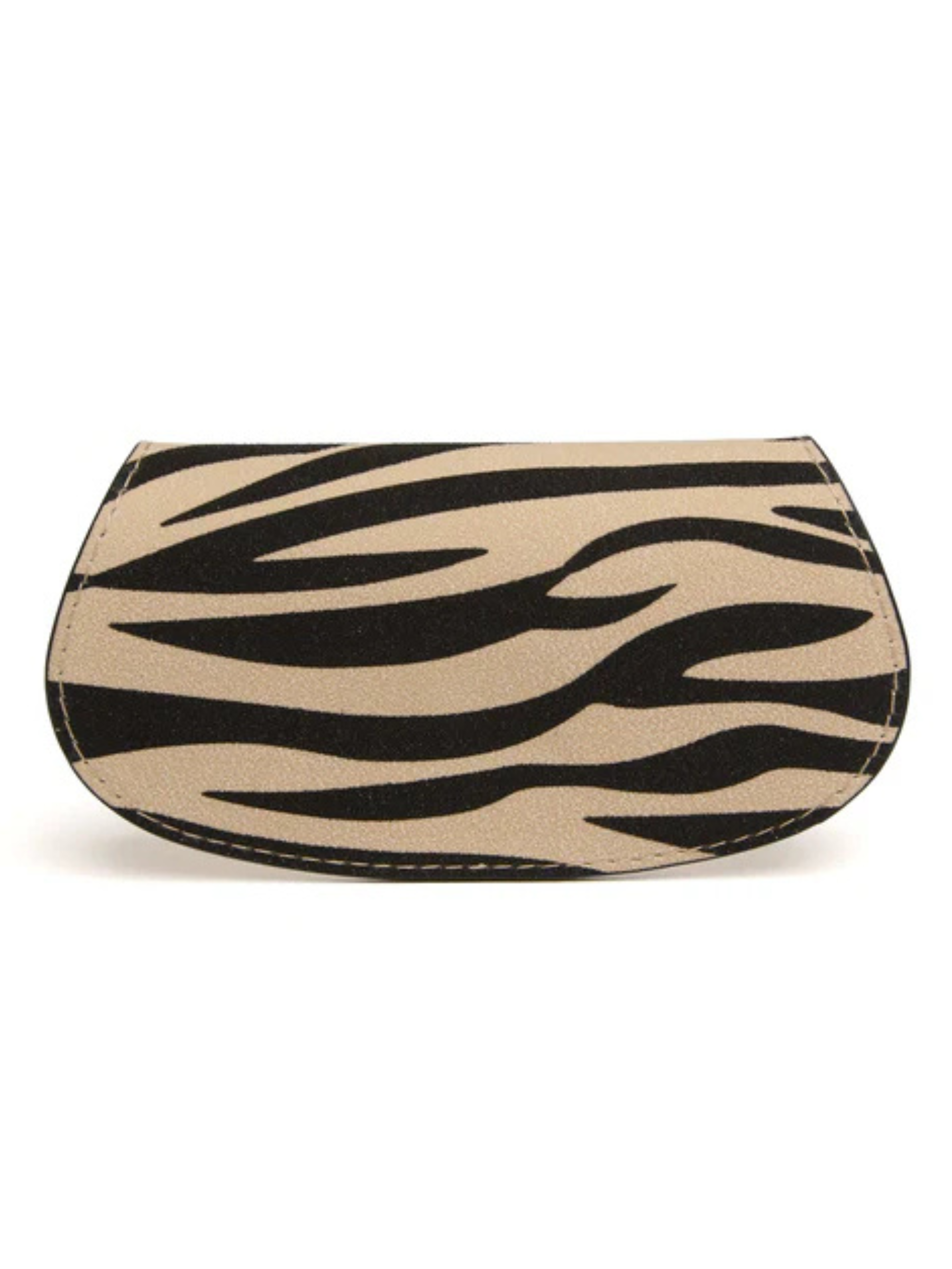 Alice Wheeler Glasses Case – vegan leather eyeglass case with padded interior, secure push-button closure and stylish textured finish, protective case for women’s eyewear.