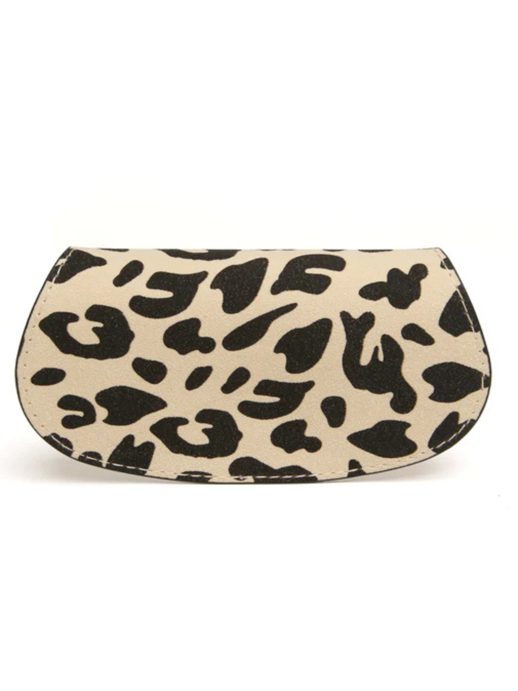 Alice Wheeler Glasses Case – vegan leather eyeglass case with padded interior, secure push-button closure and stylish textured finish, protective case for women’s eyewear.