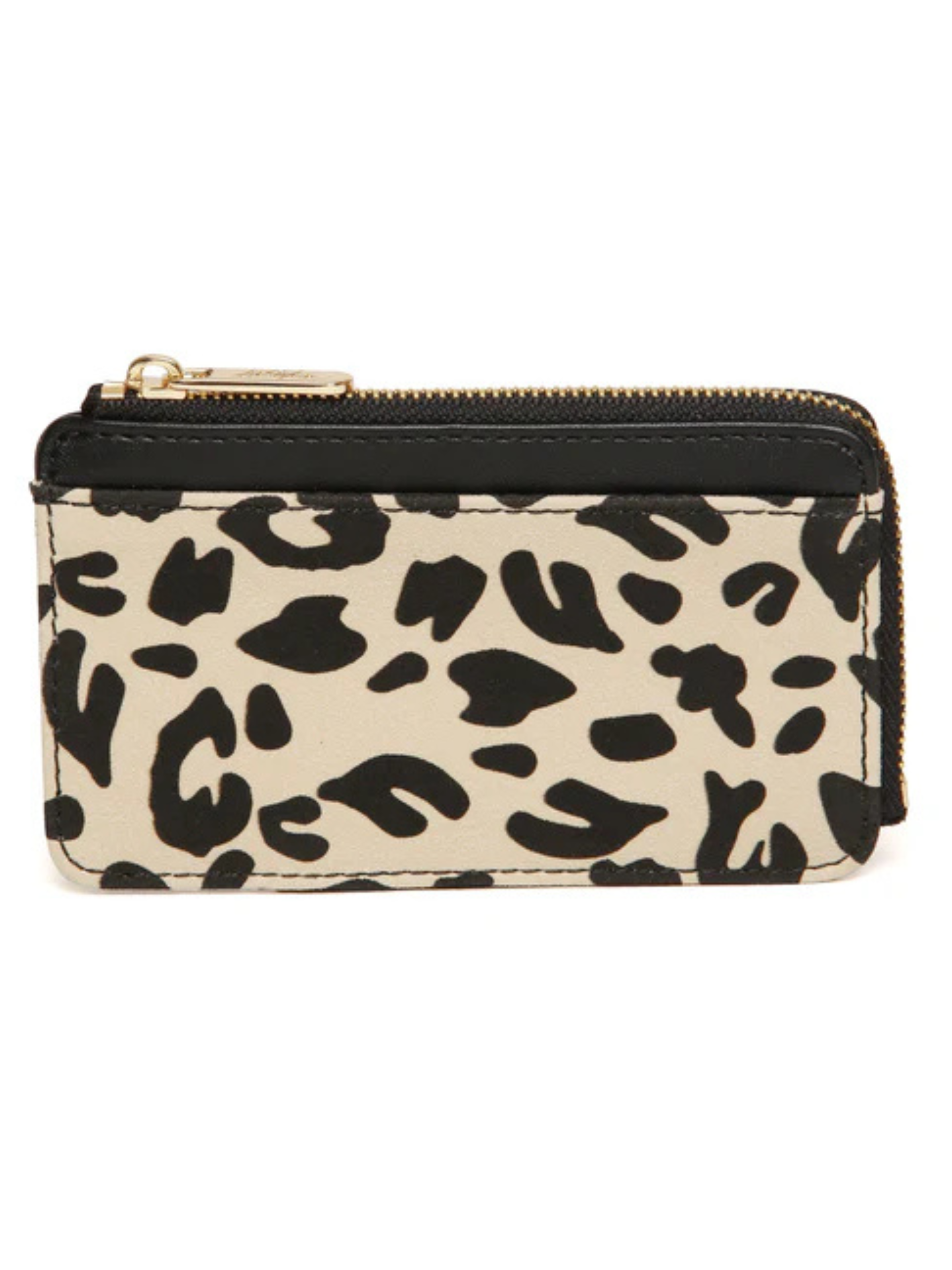 Alice Wheeler AW6213 Leopard Coin/Card Purse – compact leopard print purse with zip closure, card slots and coin compartment, stylish women’s accessory.