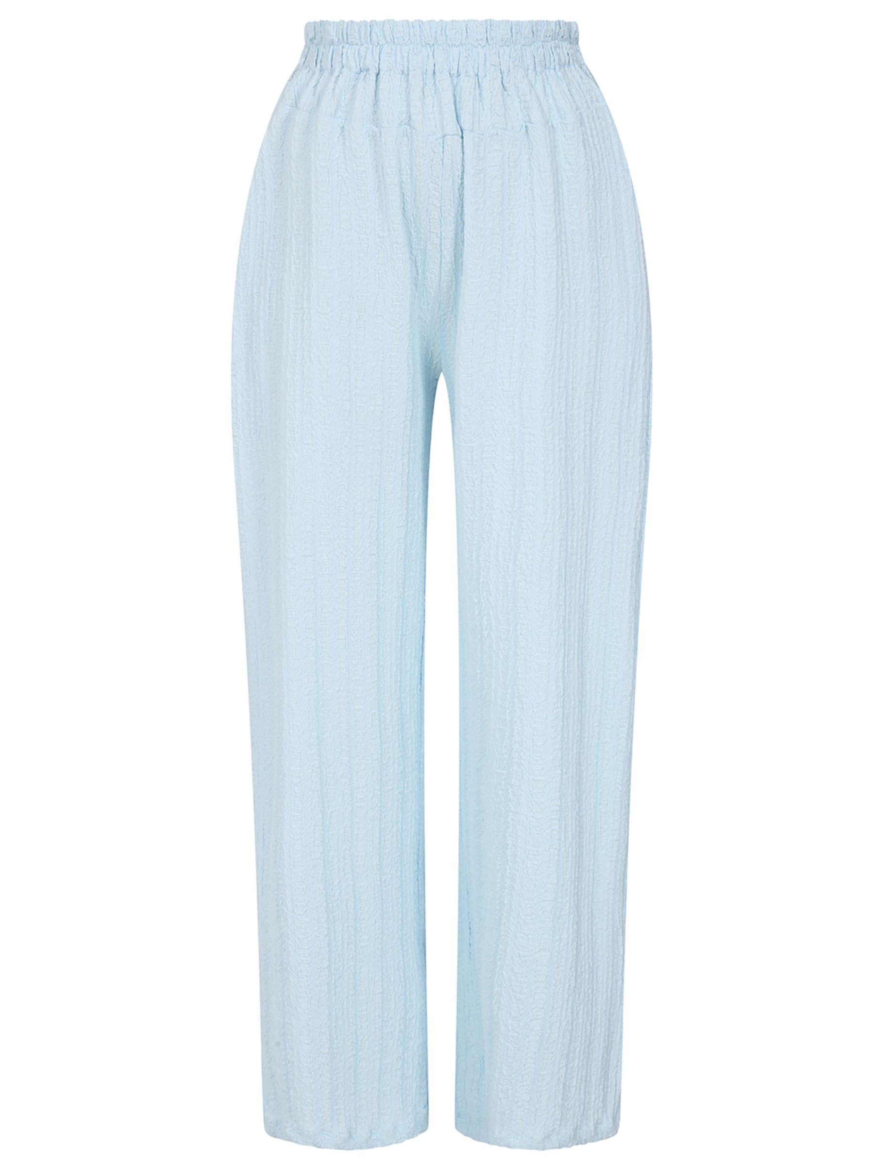 Alice Collins 036S112 365 Trousers with textured fabric, elasticated waistband and wide leg fit.