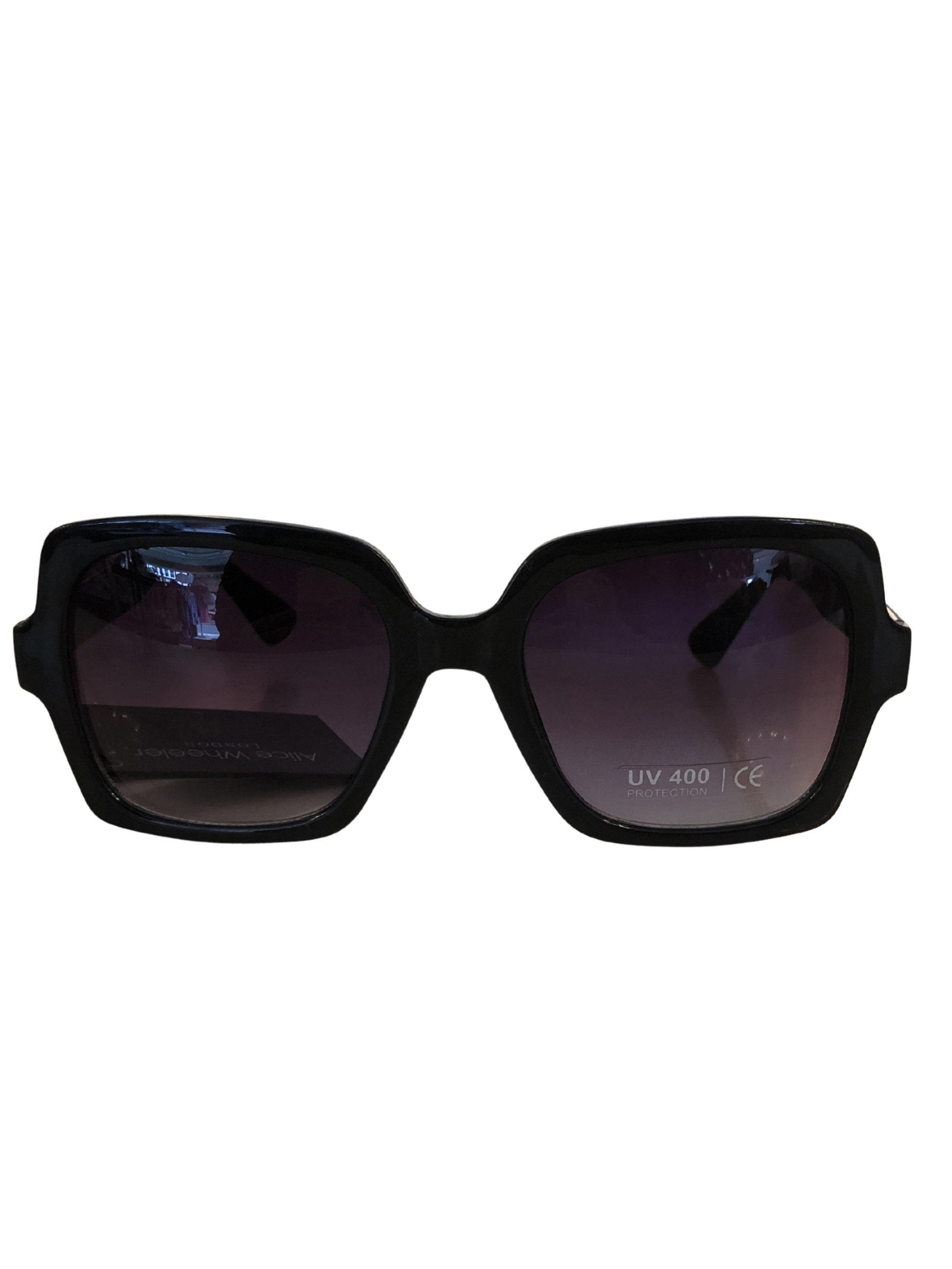 Alice Wheeler AWG8015 St-Tropez Black Glasses graduated tint sunglasses with UV400 protection
