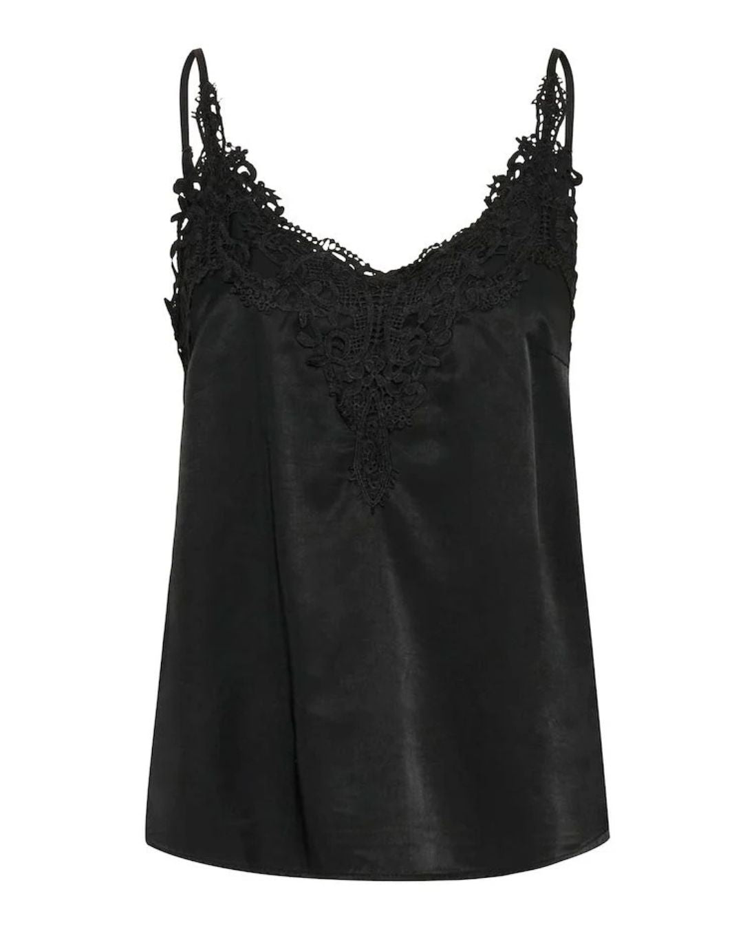 CREAM - ANNA TOP - BLACK