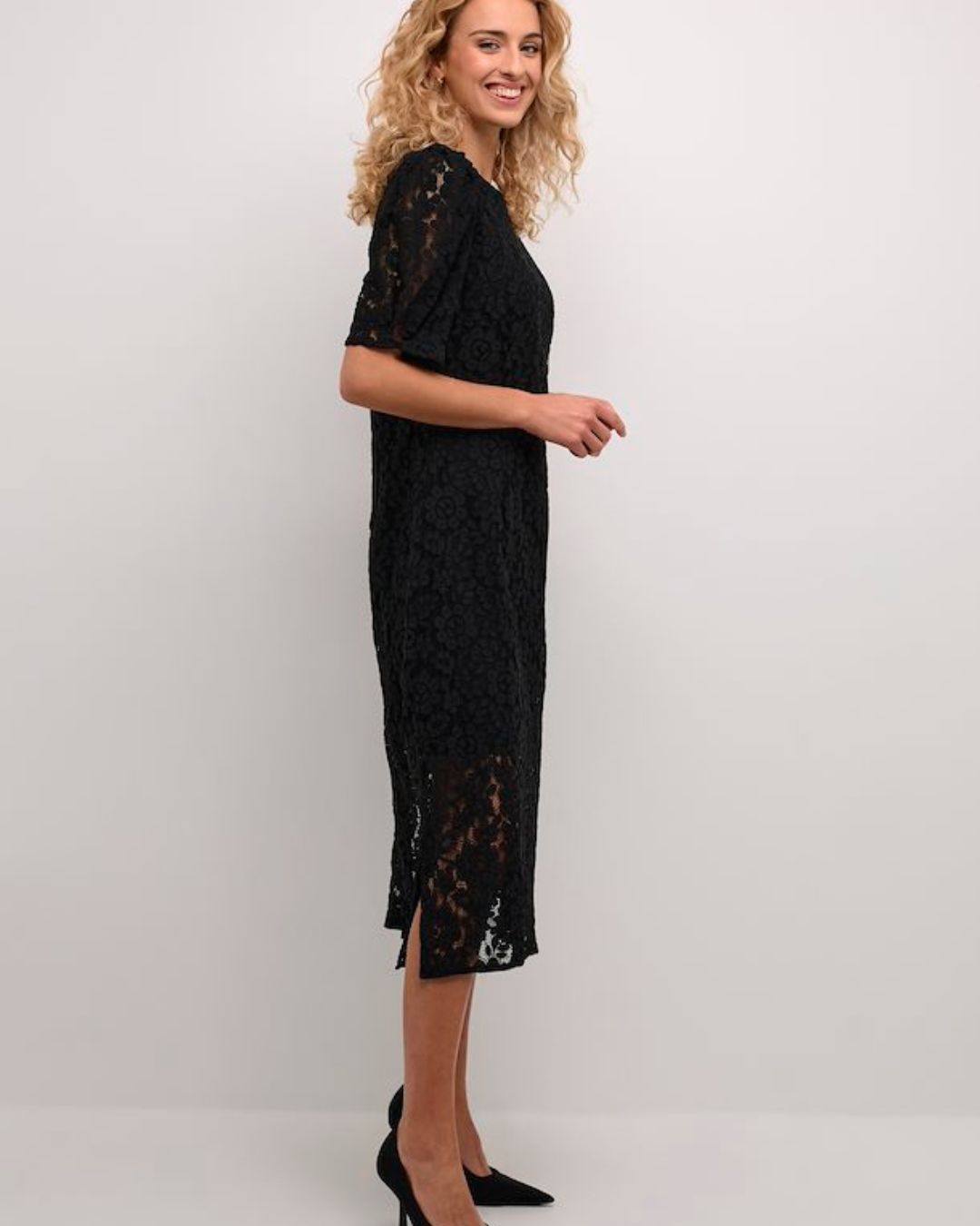 CREAM - EBANA DRESS - BLACK