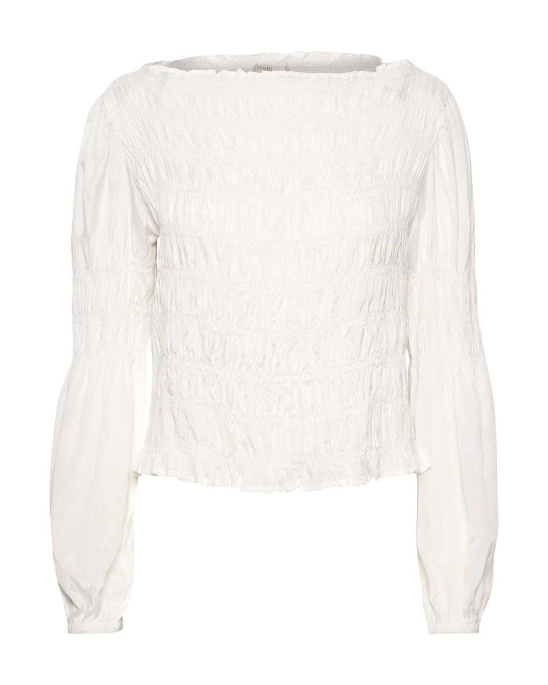 CREAM - HENVA BLOUSE - WHITE