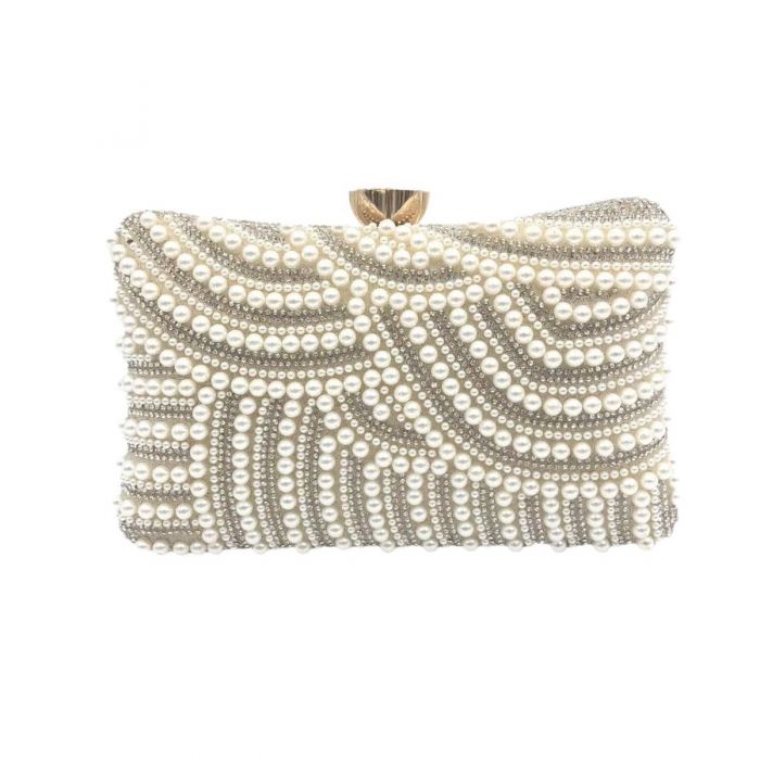 PCHA - 888 - CLUTCH BAG Pearl / Gold