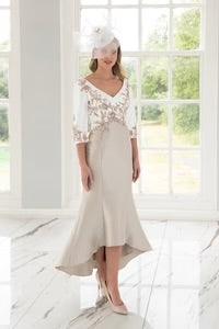 Irresistible IR8812TJ Ivory/Cappuccino Dress