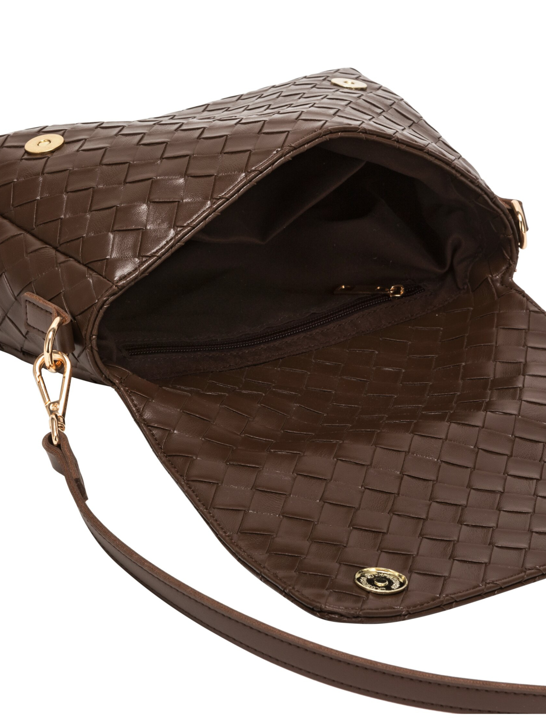 Every Other 12176 Flap Over Bag with woven-effect finish, flap front and detachable shoulder and crossbody straps