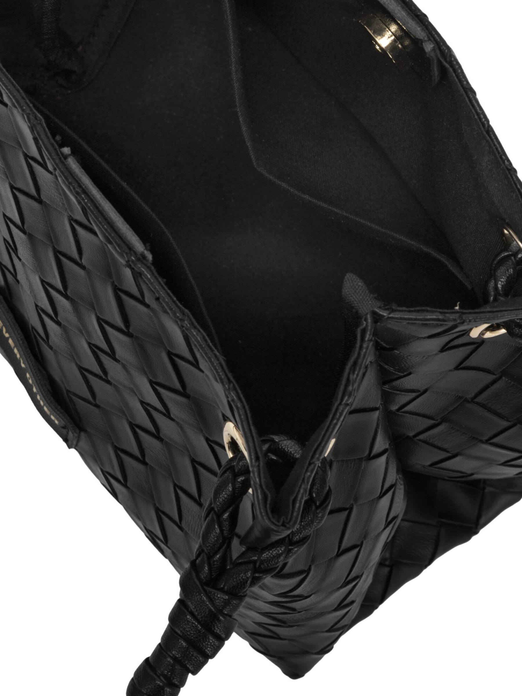 Every Other 12178 A Line Bag with woven-effect finish, braided shoulder strap and gold-tone ring hardware