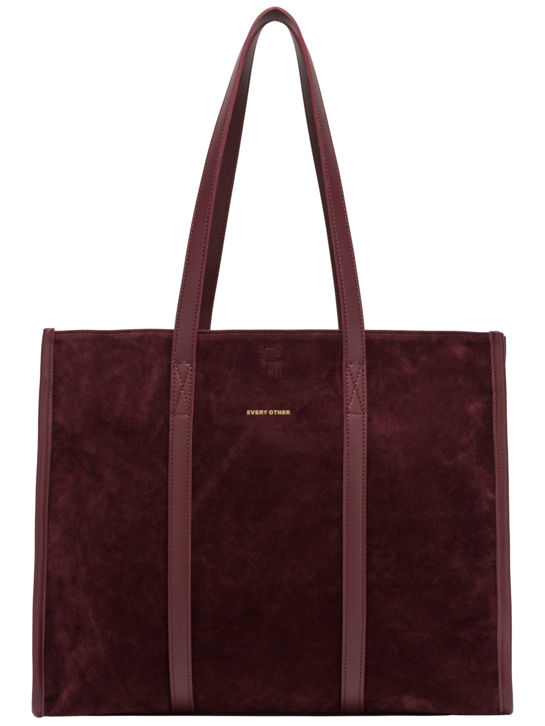 Every Other 12193 Suede Effect Large Tote Bag with long shoulder straps and spacious tote design