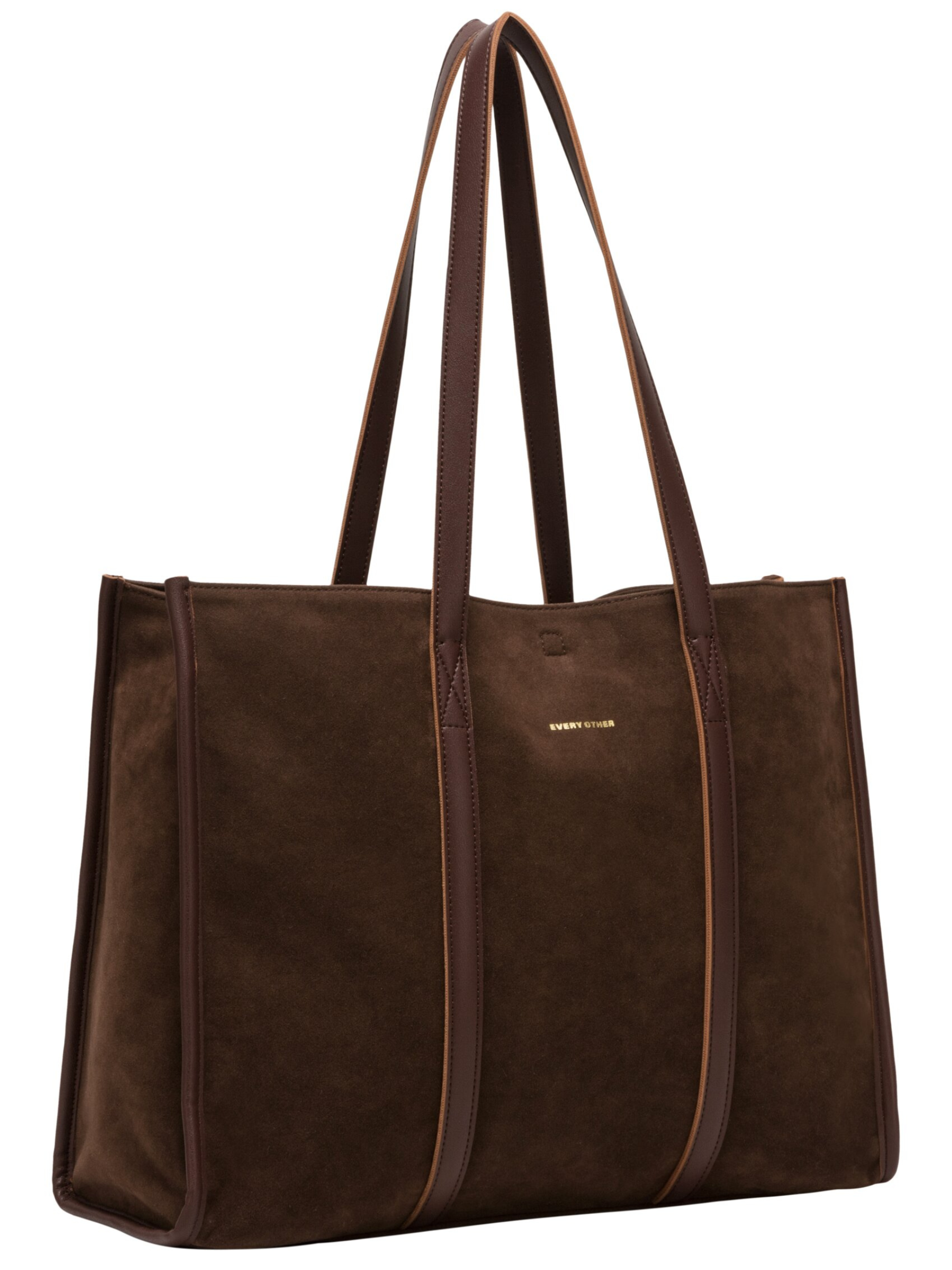 Every Other 12193 Suede Effect Large Tote Bag with long shoulder straps and spacious tote design