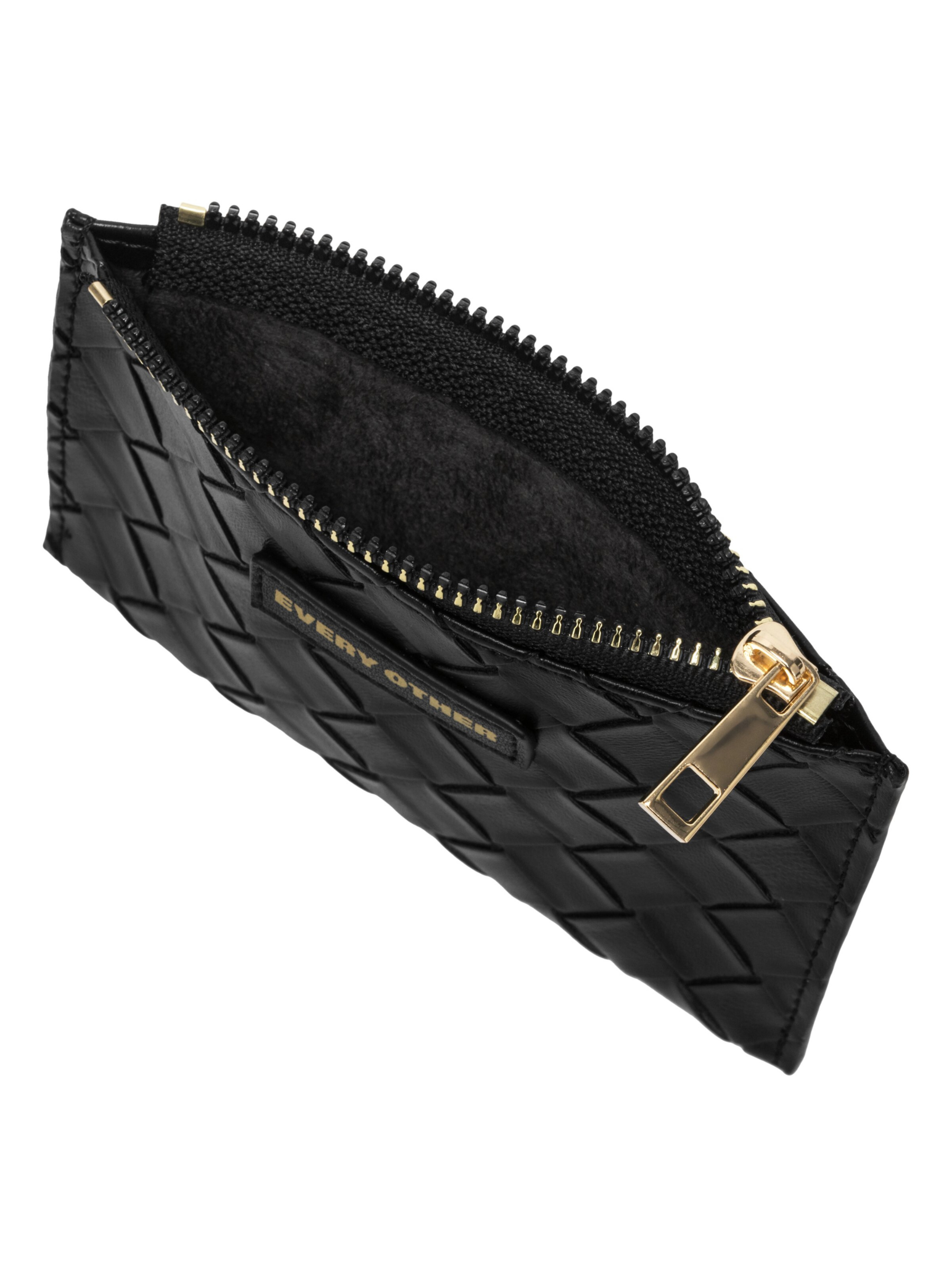Every Other 12201 Woven Card Holder with zip-top compartment, card slots and ID window