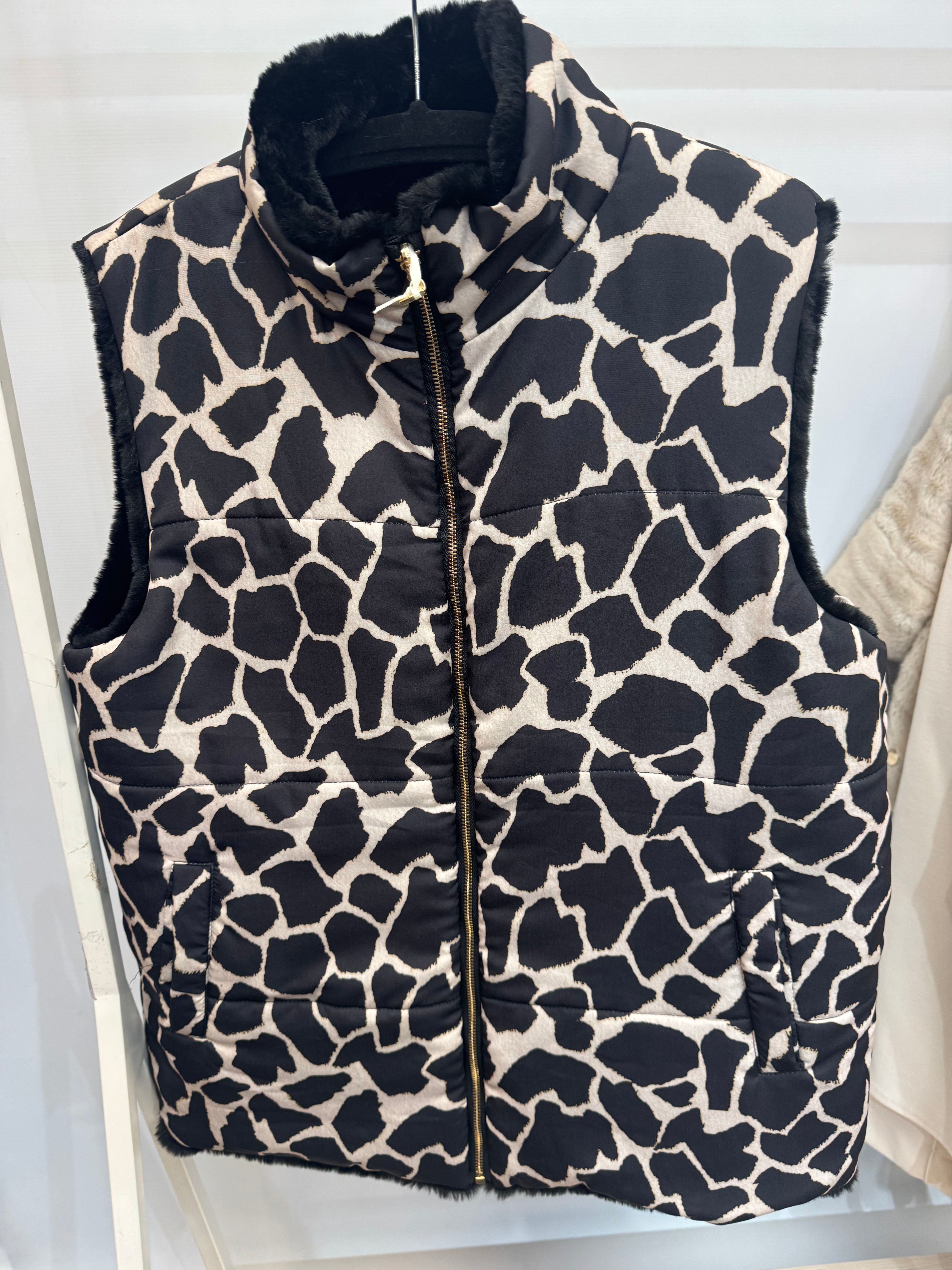 Malissa J GC20701 Reversible Printed Gilet