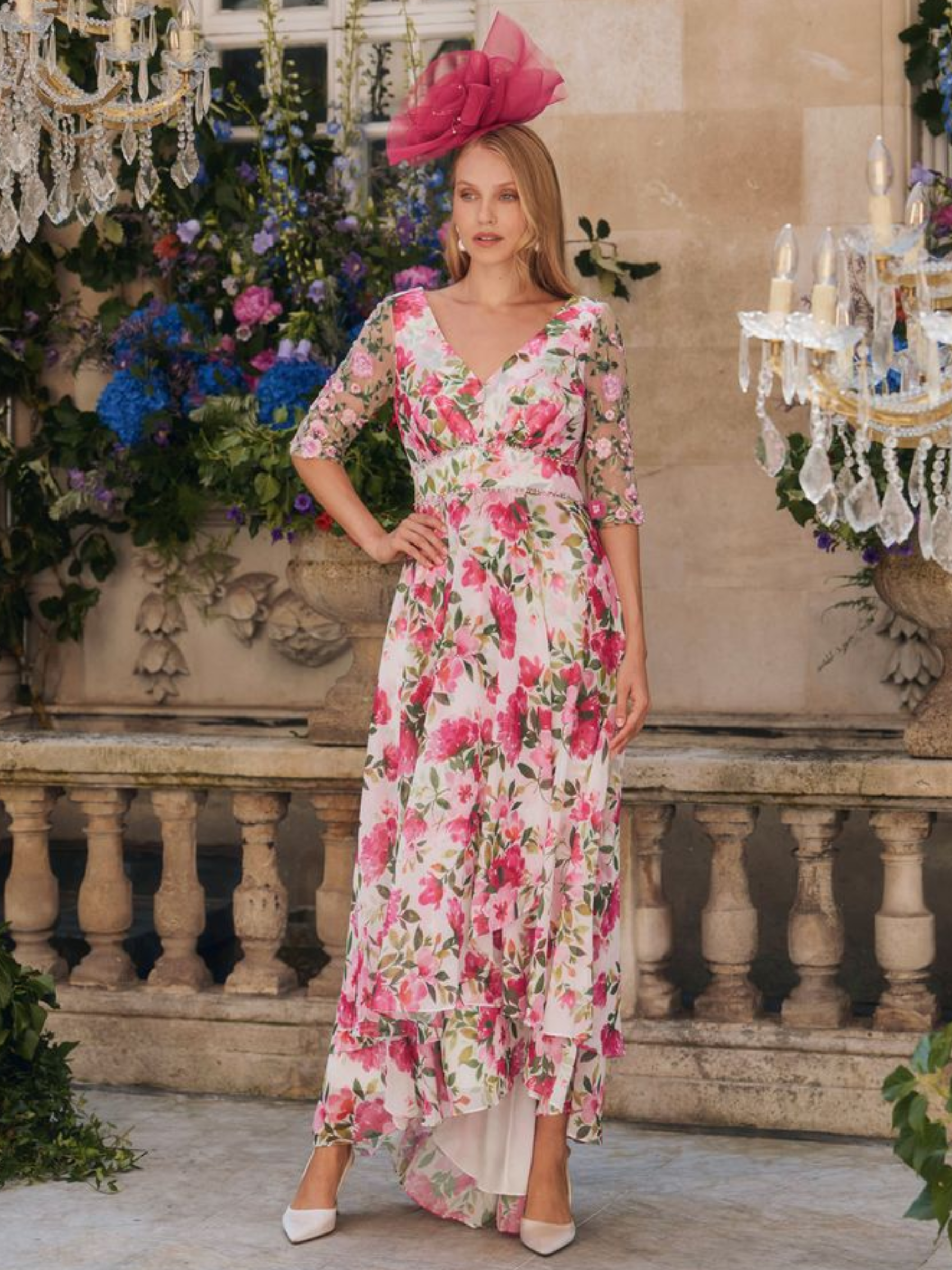 john charles pink dress back-of-john-charles-occasion-dress