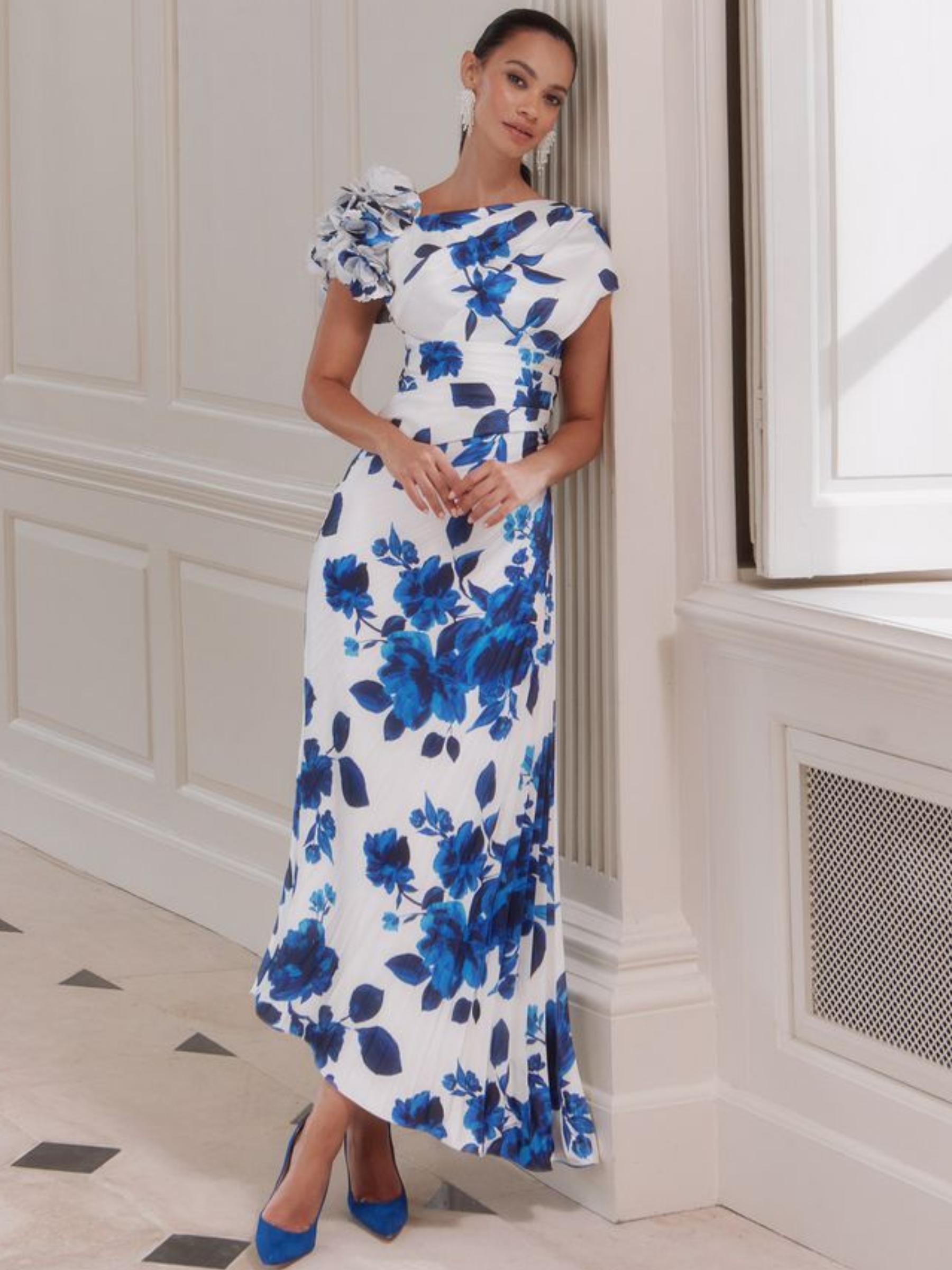 John Charles 66775 Blue Carnation Dress John Charles 66775 Blue Carnation Dress