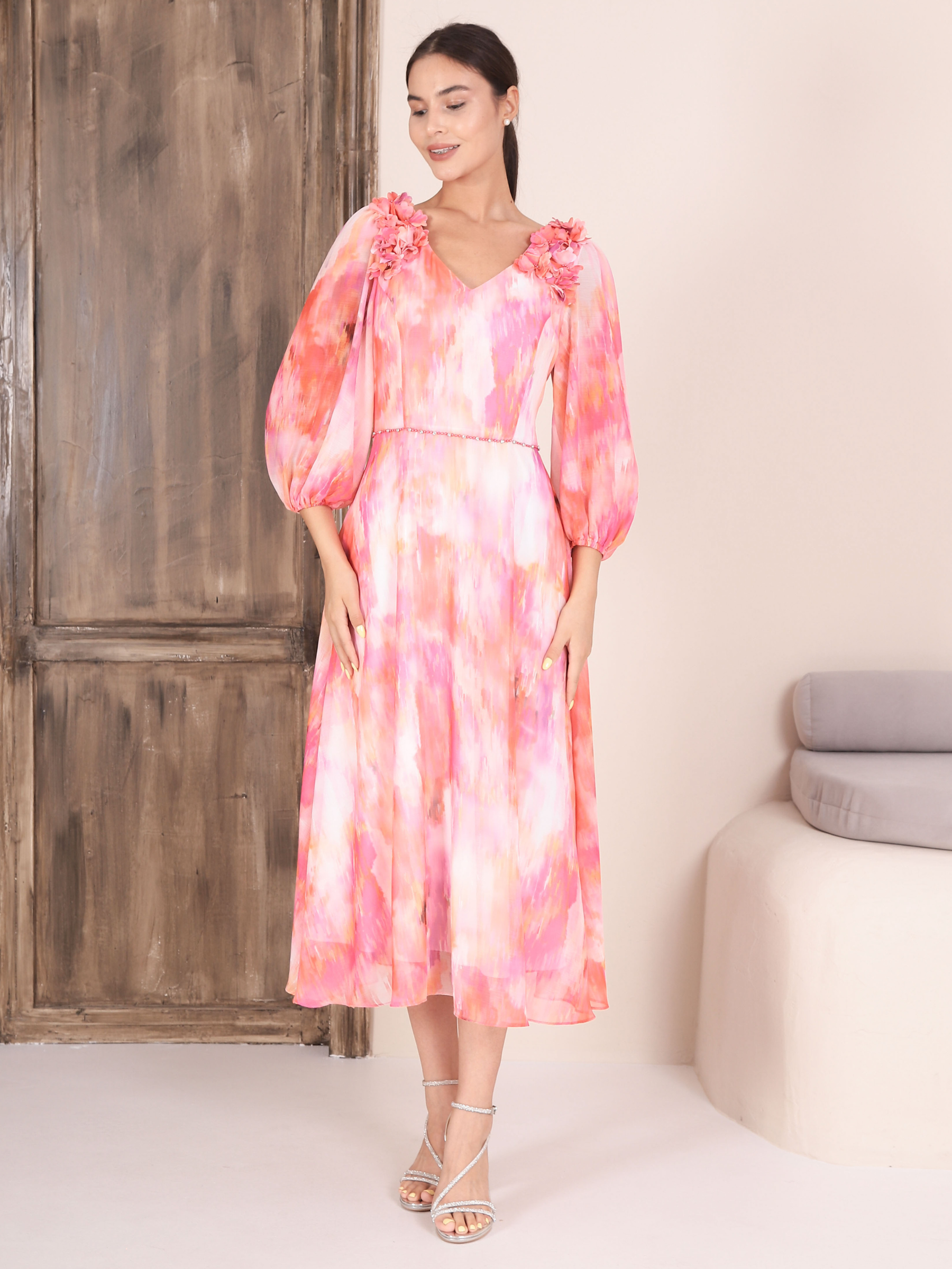 Lizabella 2416 - 18 Hot Pink Dress Lizabella 2416 - 18 Hot Pink Dress