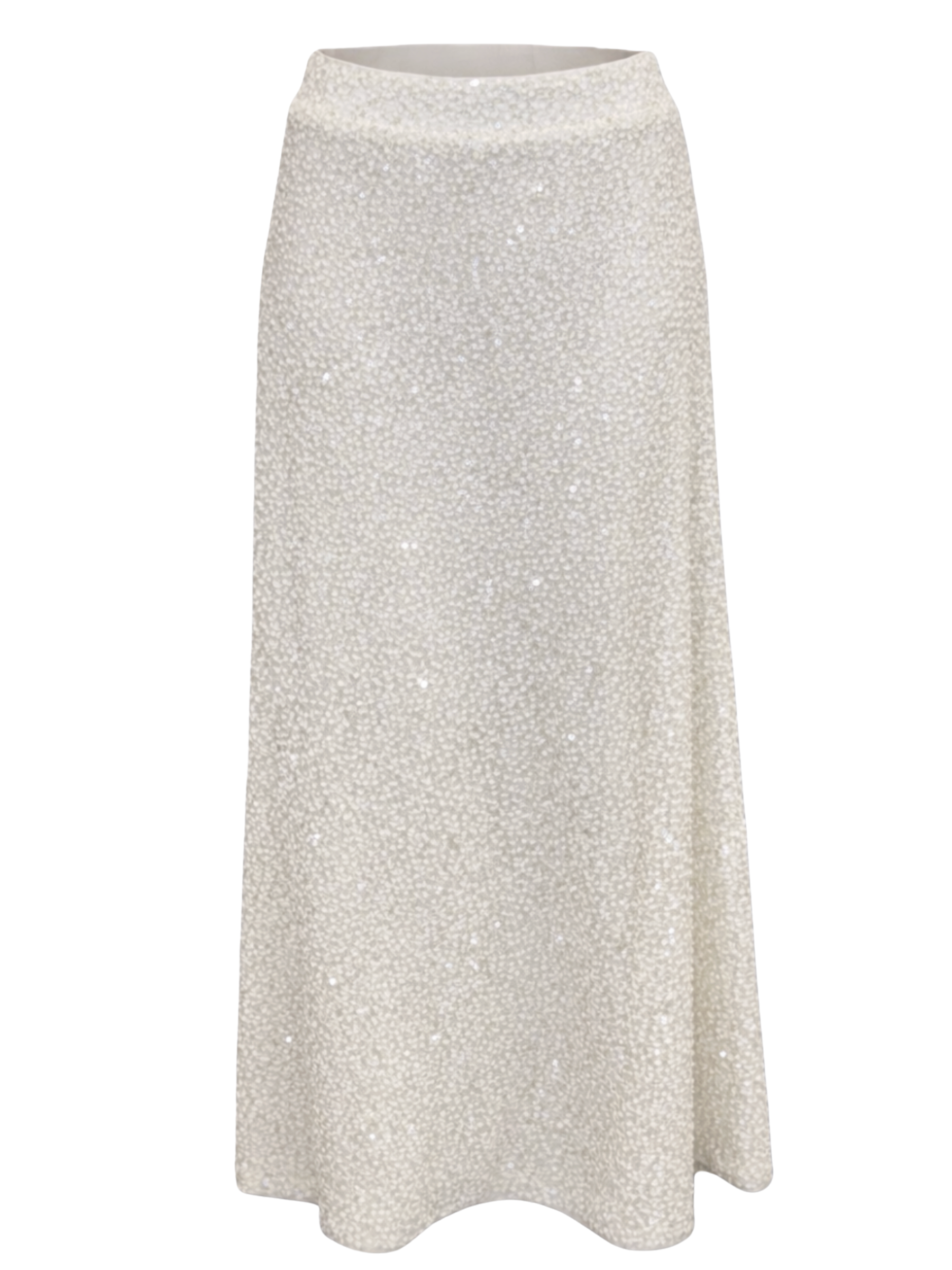 Malissa J WF2780 Sequin Lined Skirt in a midi A-line silhouette with all-over sequin embellishment.