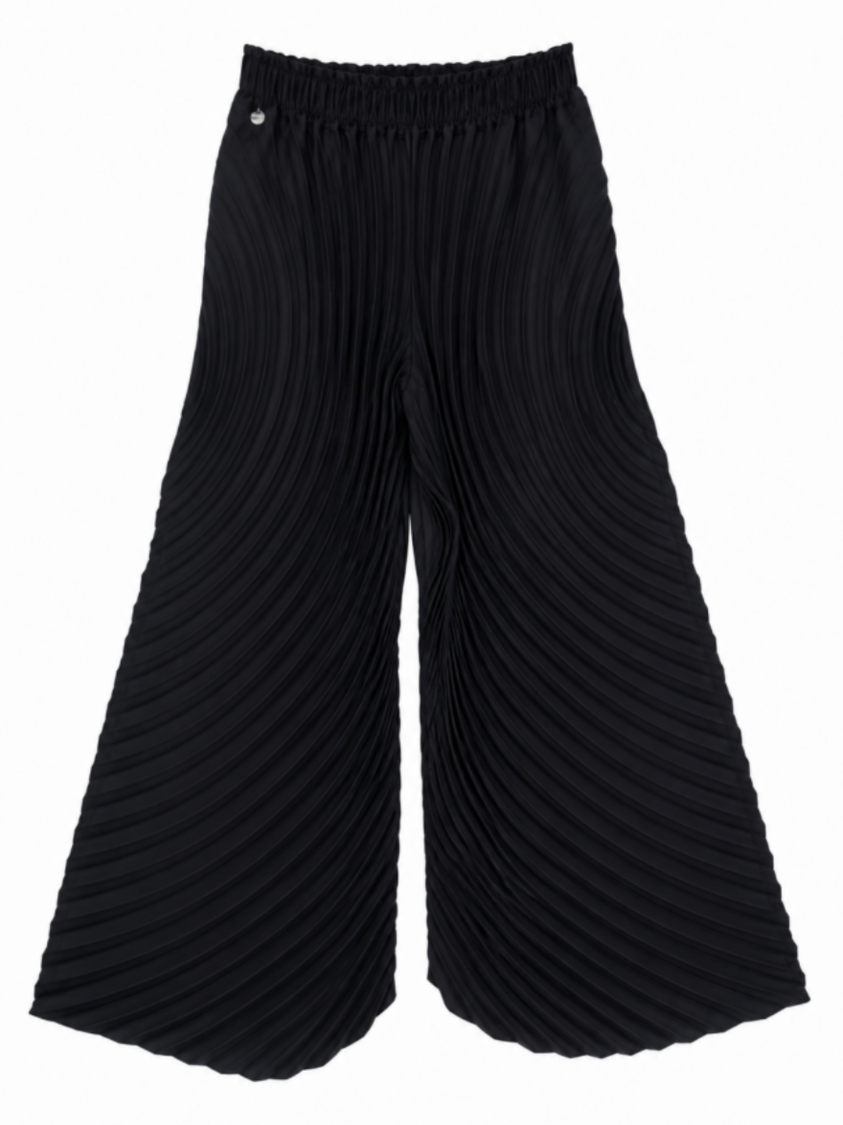 Malissa J WF2916 / WF2921 Pleated Set featuring a relaxed pleated top with short batwing-style sleeves and matching wide leg pleated trousers.