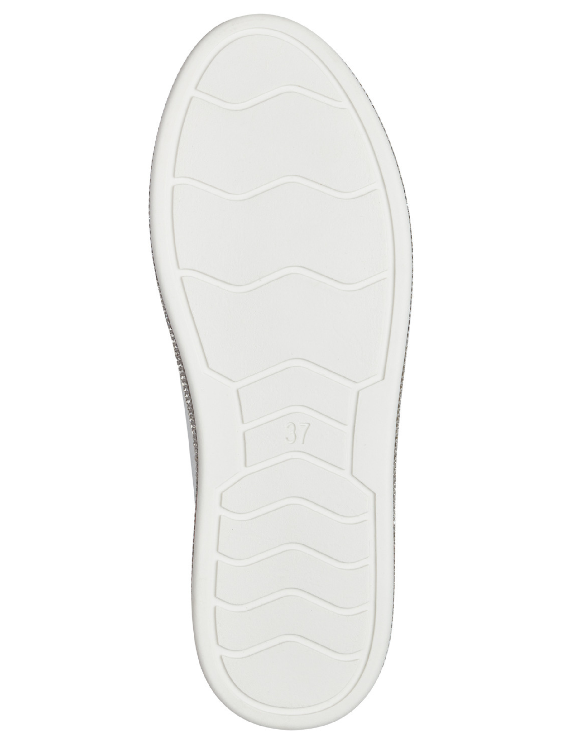 Marco Tozzi 23715 197 White Comb women's platform trainers with crystal embellished sole, lace and zip fastening white trainers.