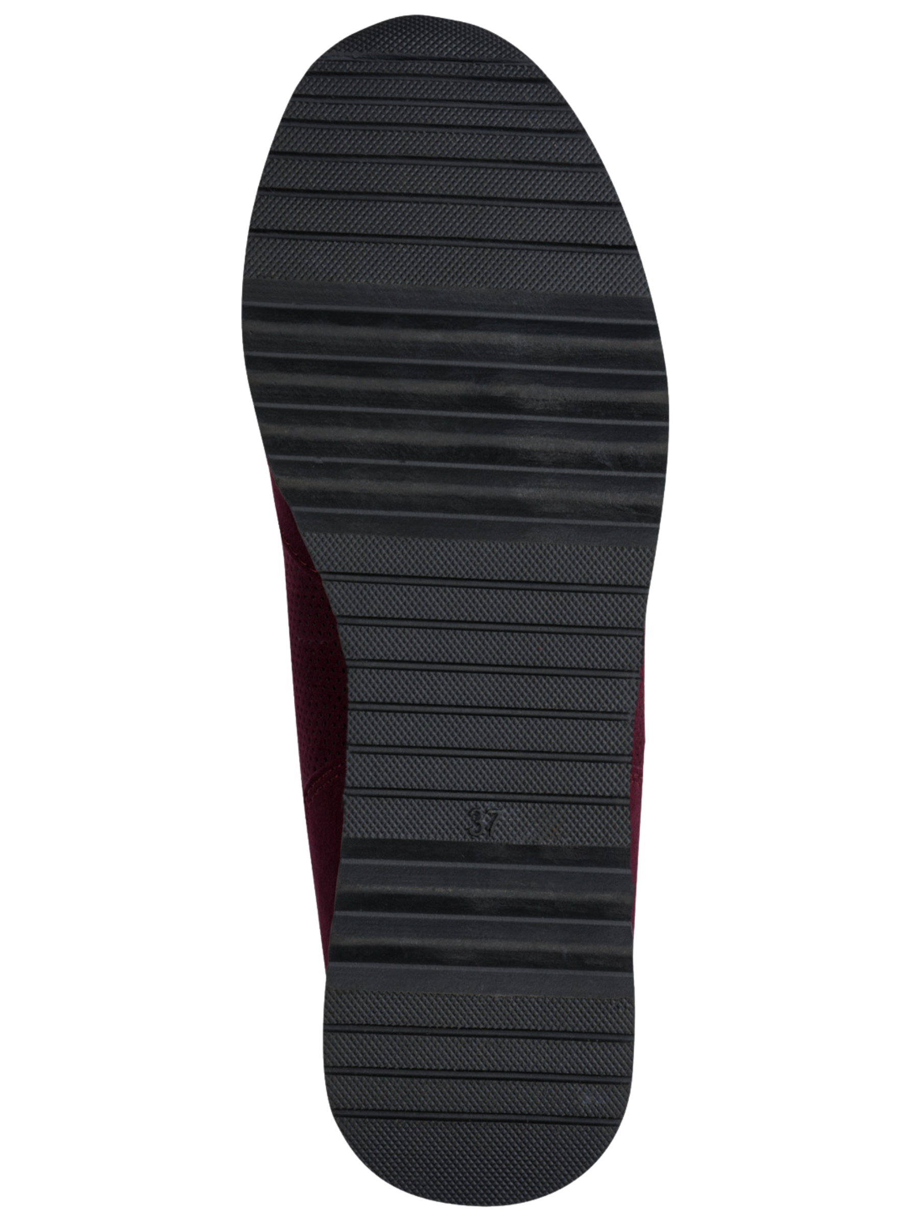 Marco Tozzi 23781 567 Mulberry Comb Trainer lace-up trainer with side zip and textured finish