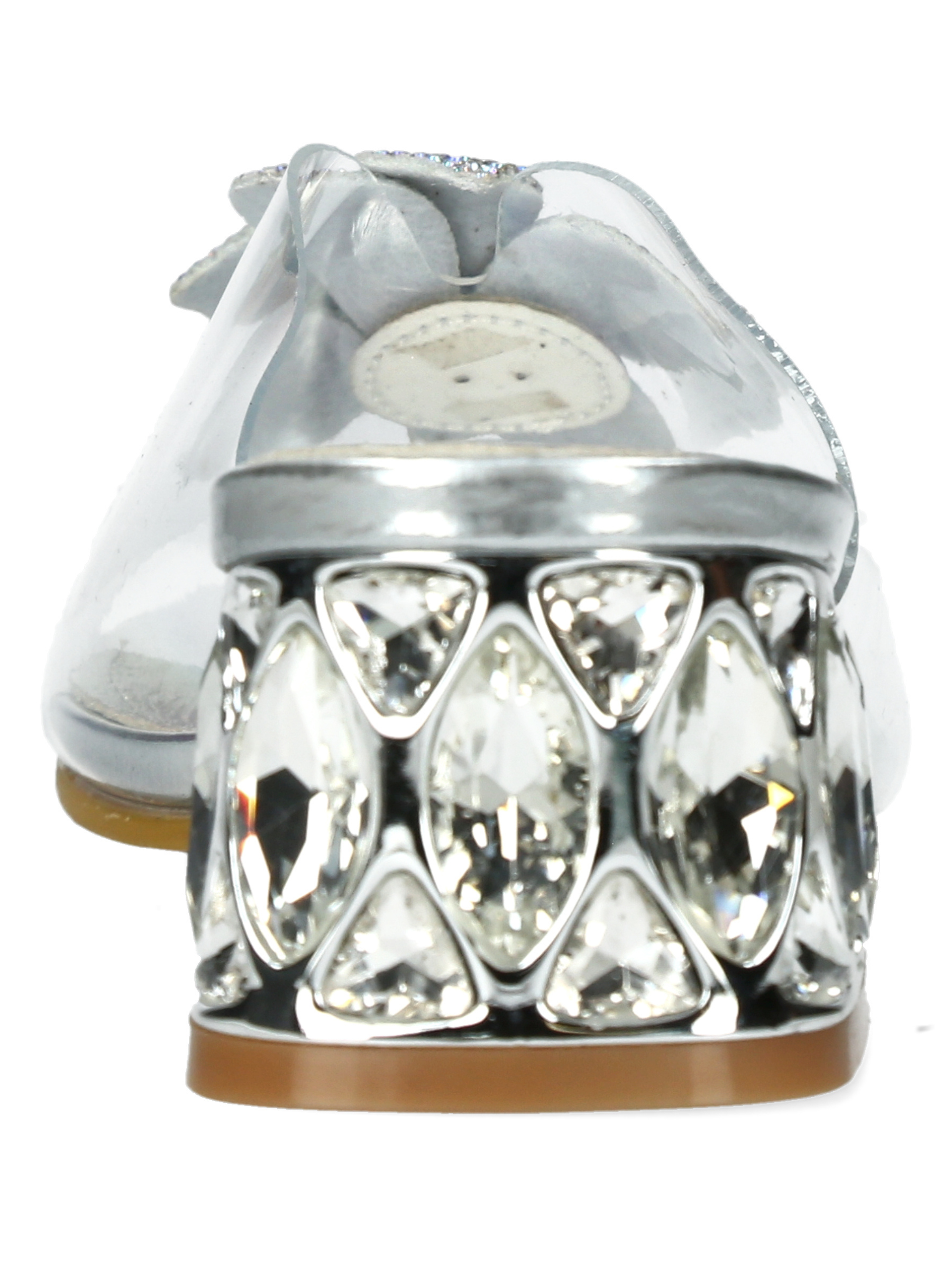 Misstyl Mily 20 Silver Shoes with clear upper and crystal embellishment.