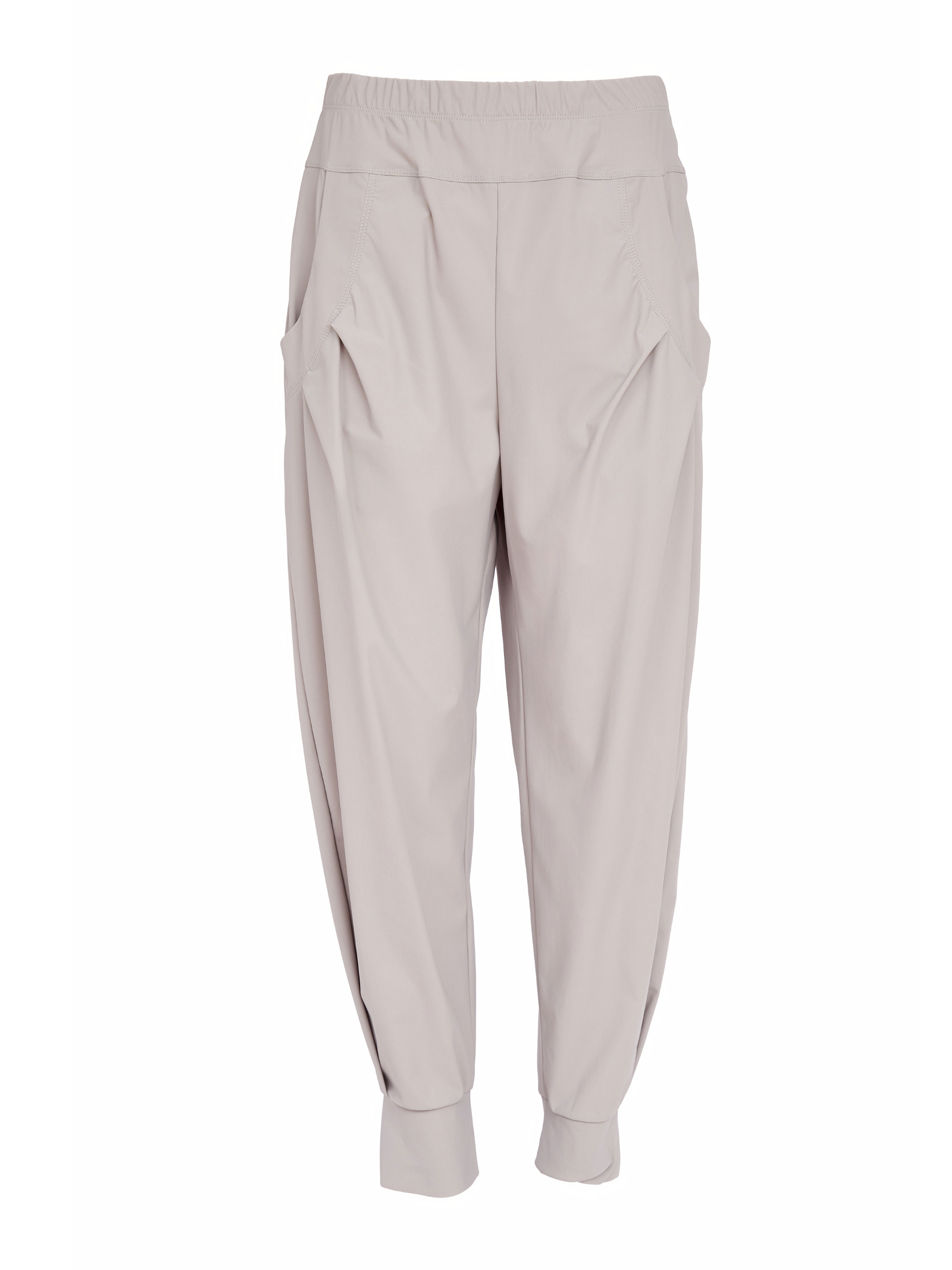 Naya NAS26 101 Cuff Trousers with smooth stretch fabric, elasticated waist and cuffed hem detail.
