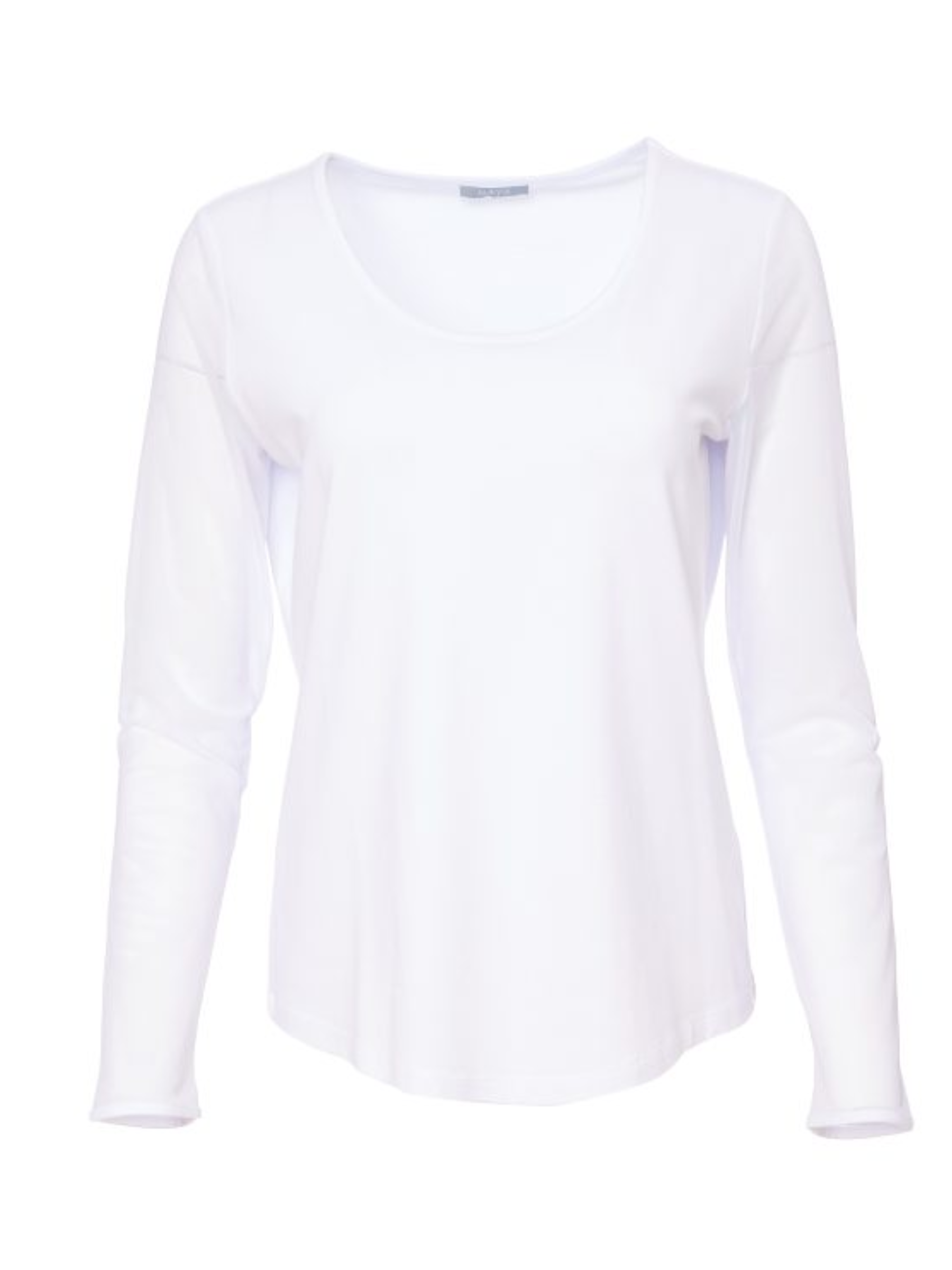 Naya NAS26 106 Round Neck & Mesh Sleeve Jersey Top featuring soft viscose jersey body, contrast mesh long sleeves and classic round neckline.