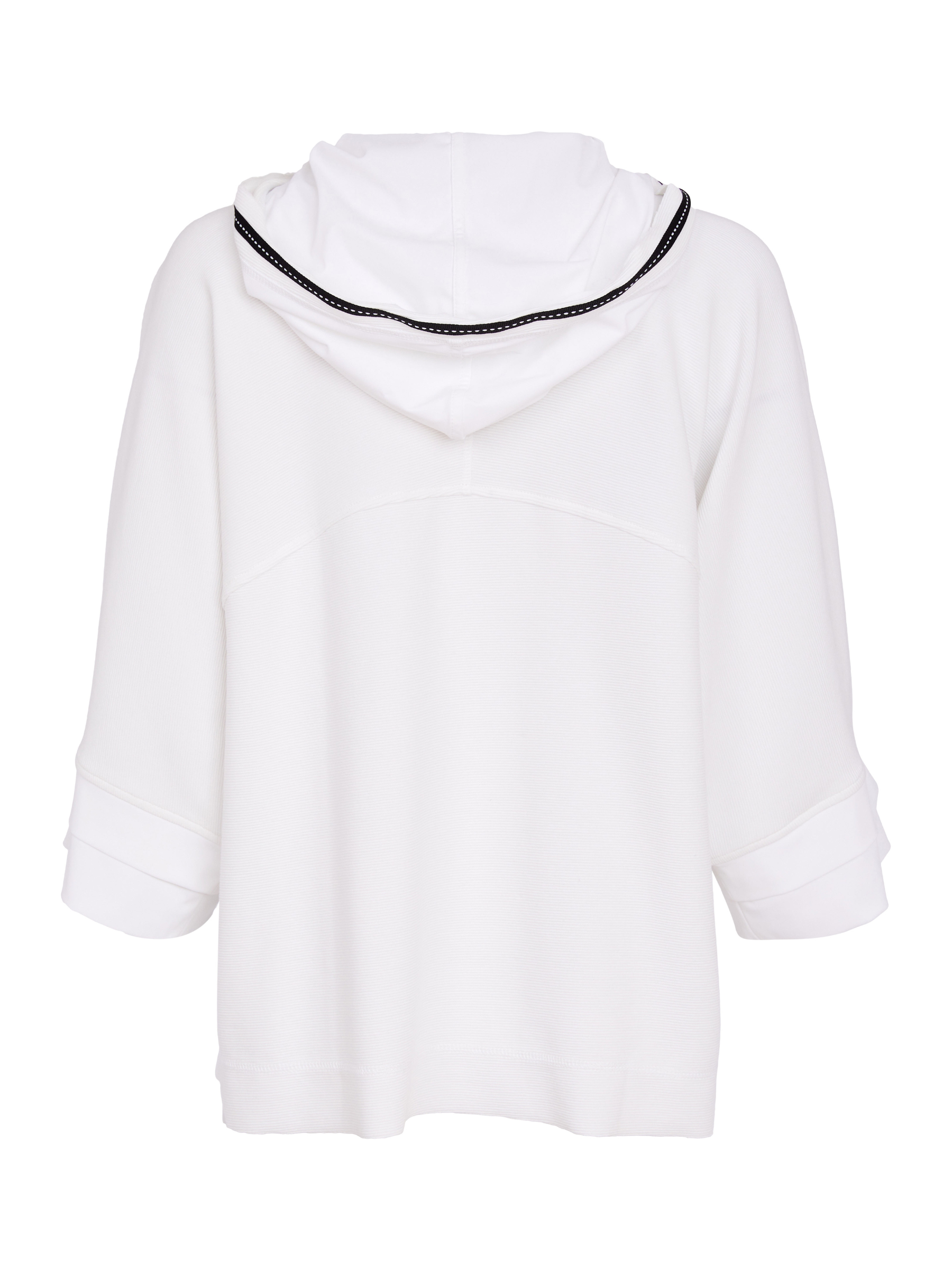 Naya NAS26 171 High Neck Zip Top featuring zip-front fastening, high neckline and contrast fabric detailing.