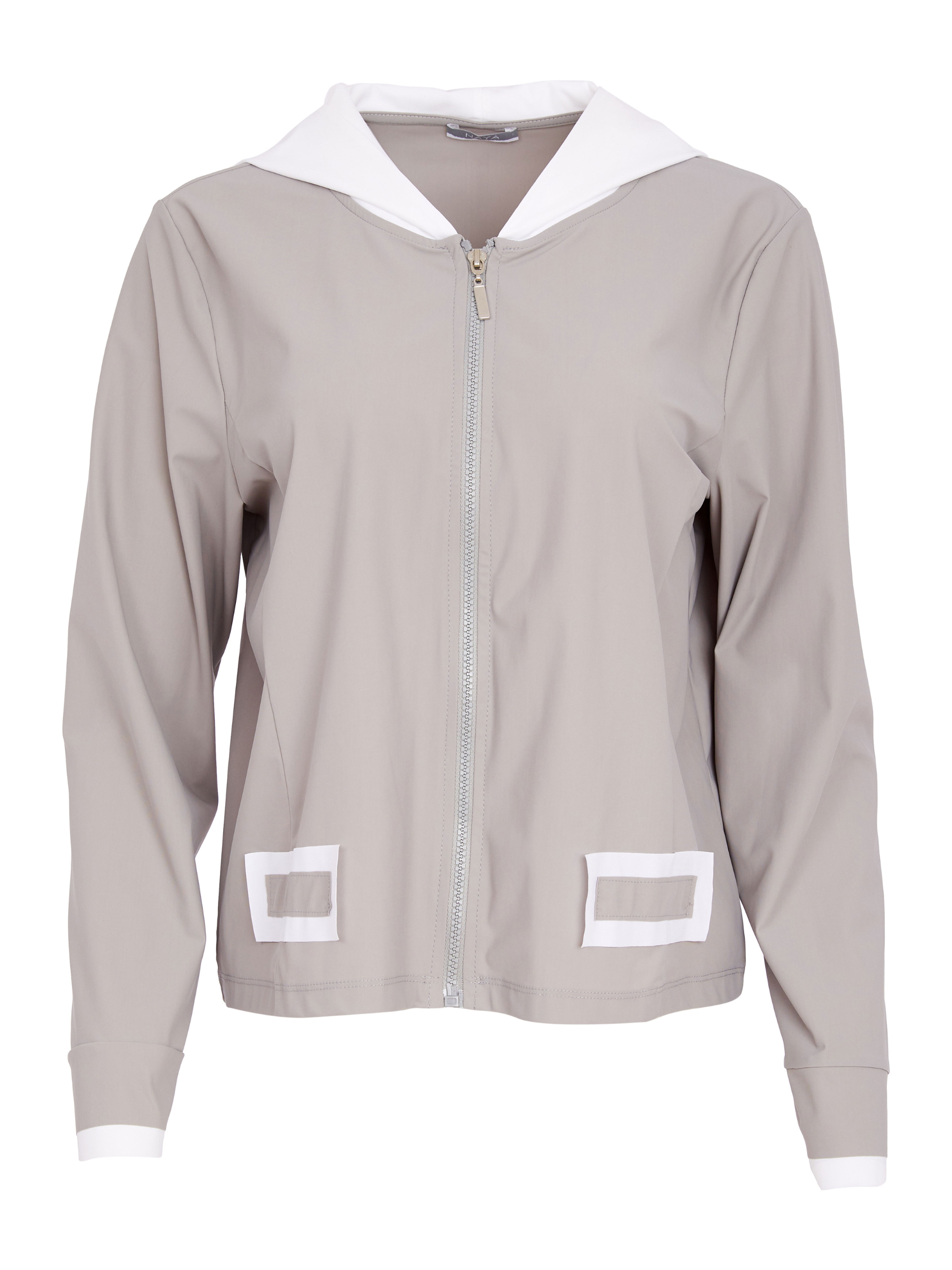 Naya NAS26 182 Hooded Short Jacket with relaxed fit, lightweight stretch fabric and modern everyday design.