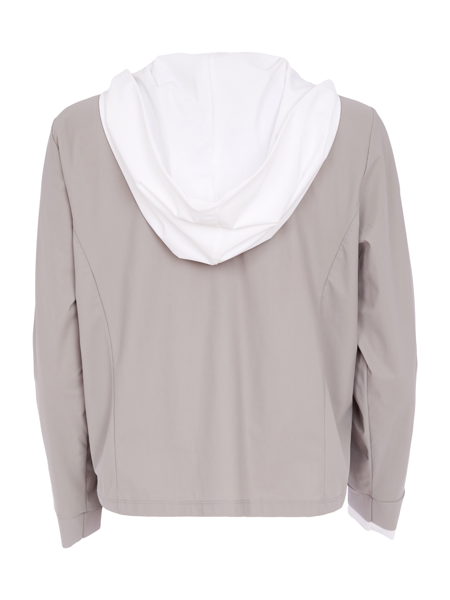 Naya NAS26 182 Hooded Short Jacket with relaxed fit, lightweight stretch fabric and modern everyday design.