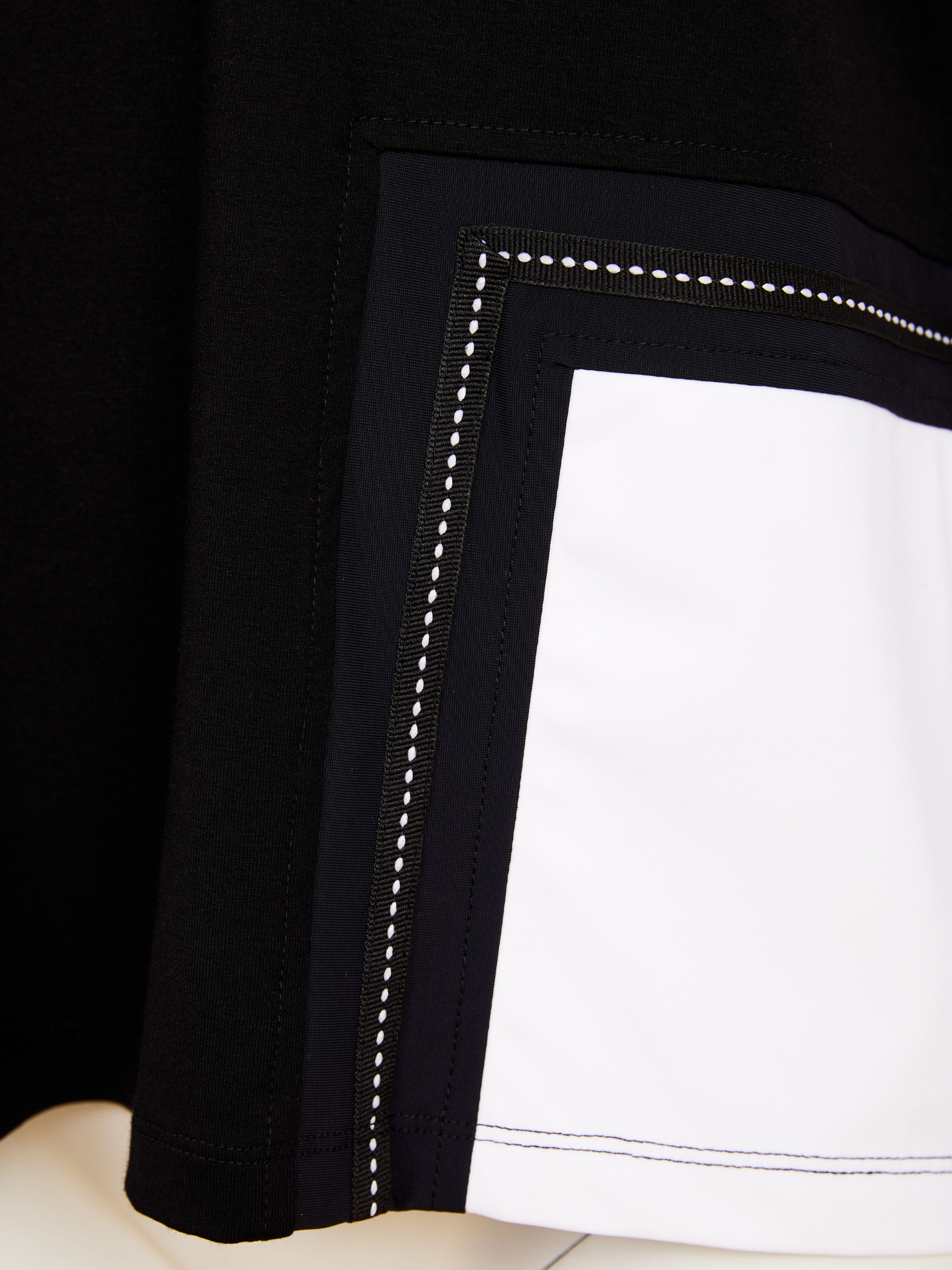 Naya NAS26 188 Contrast Pocket Round Neck Top in soft stretch jersey with relaxed fit, contrast pocket detail and contemporary everyday design.