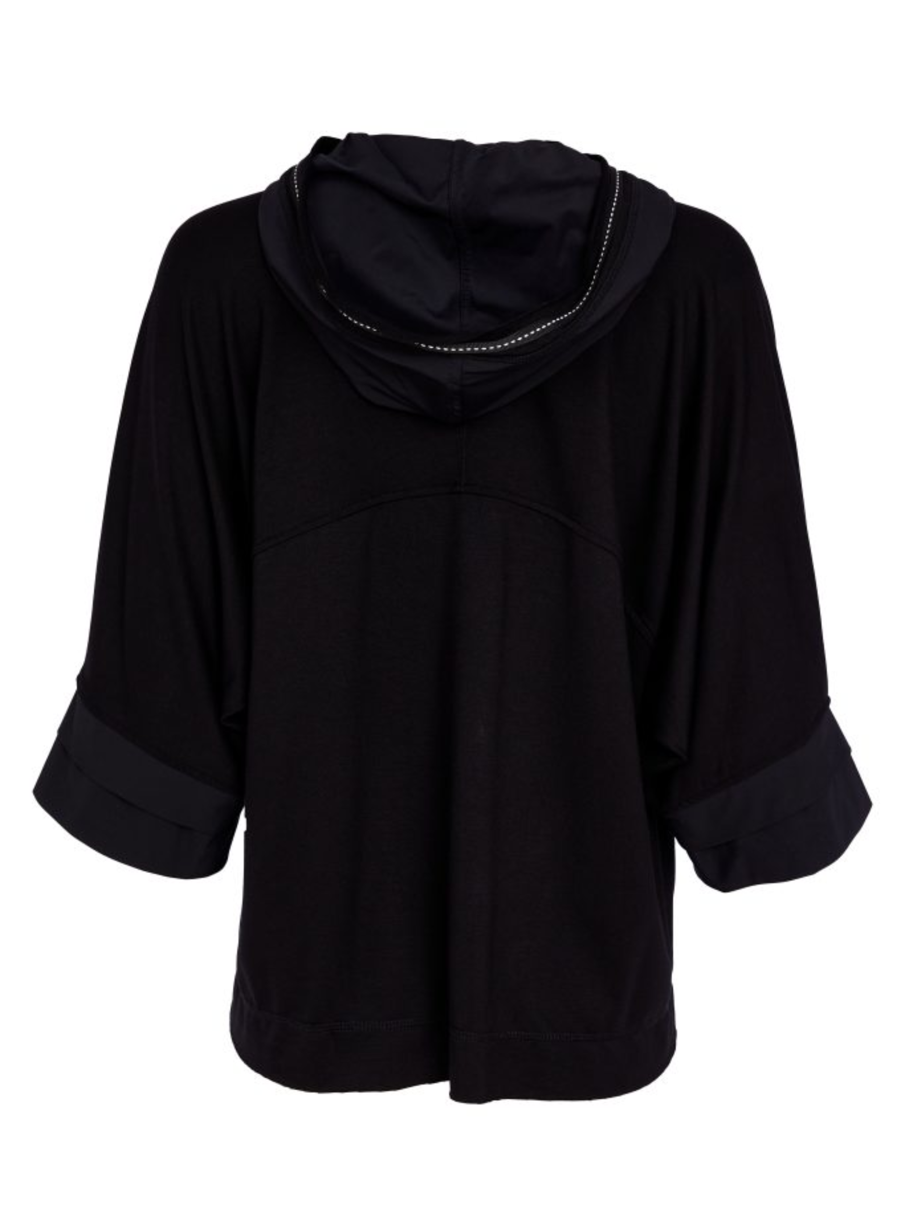 Naya NAS26 196 drawstring hem zip jacket in soft stretch fabric with relaxed fit and modern everyday design.