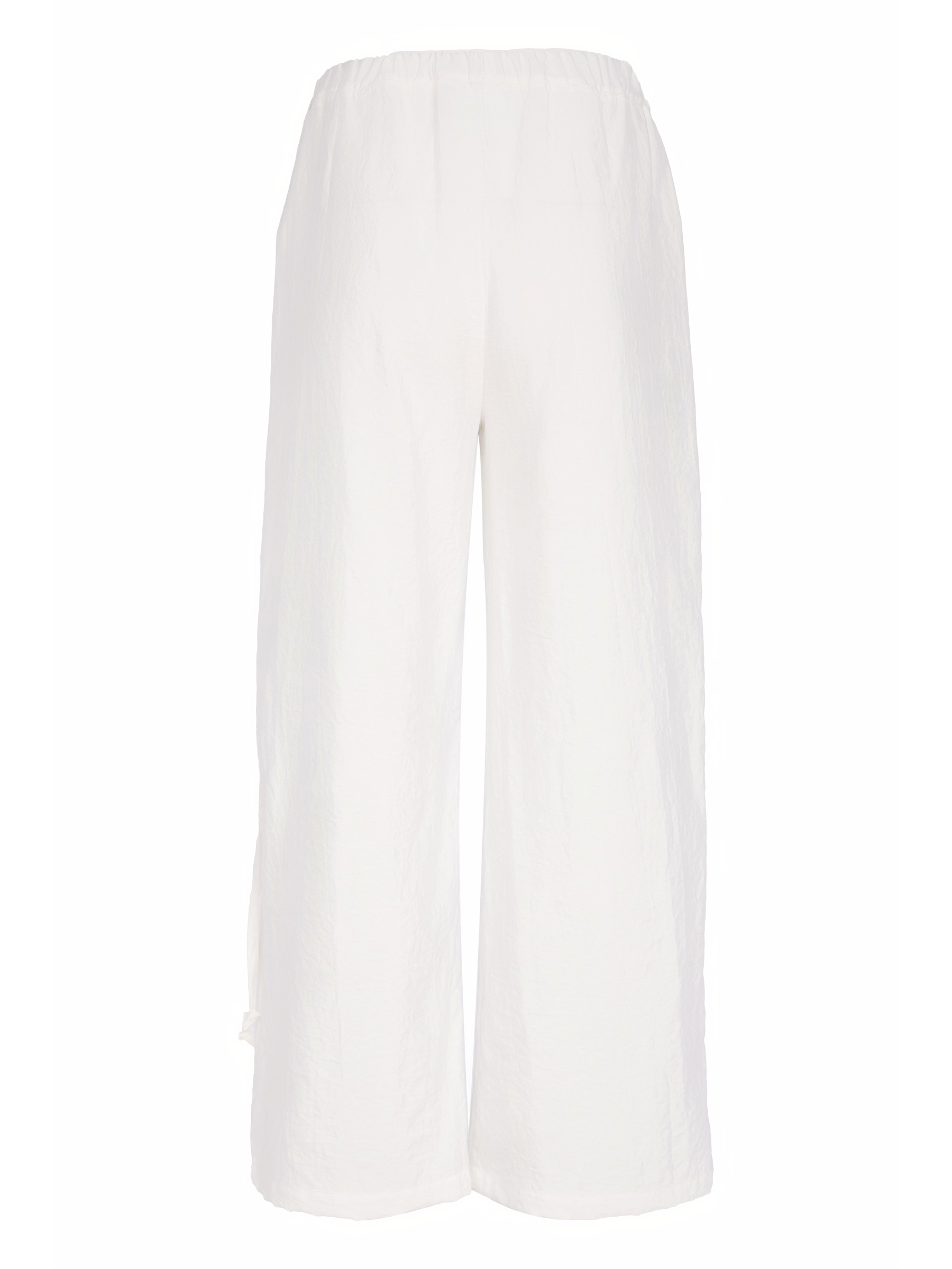 Naya NAS26 268 wide leg placement print trousers with relaxed fit and modern silhouette.