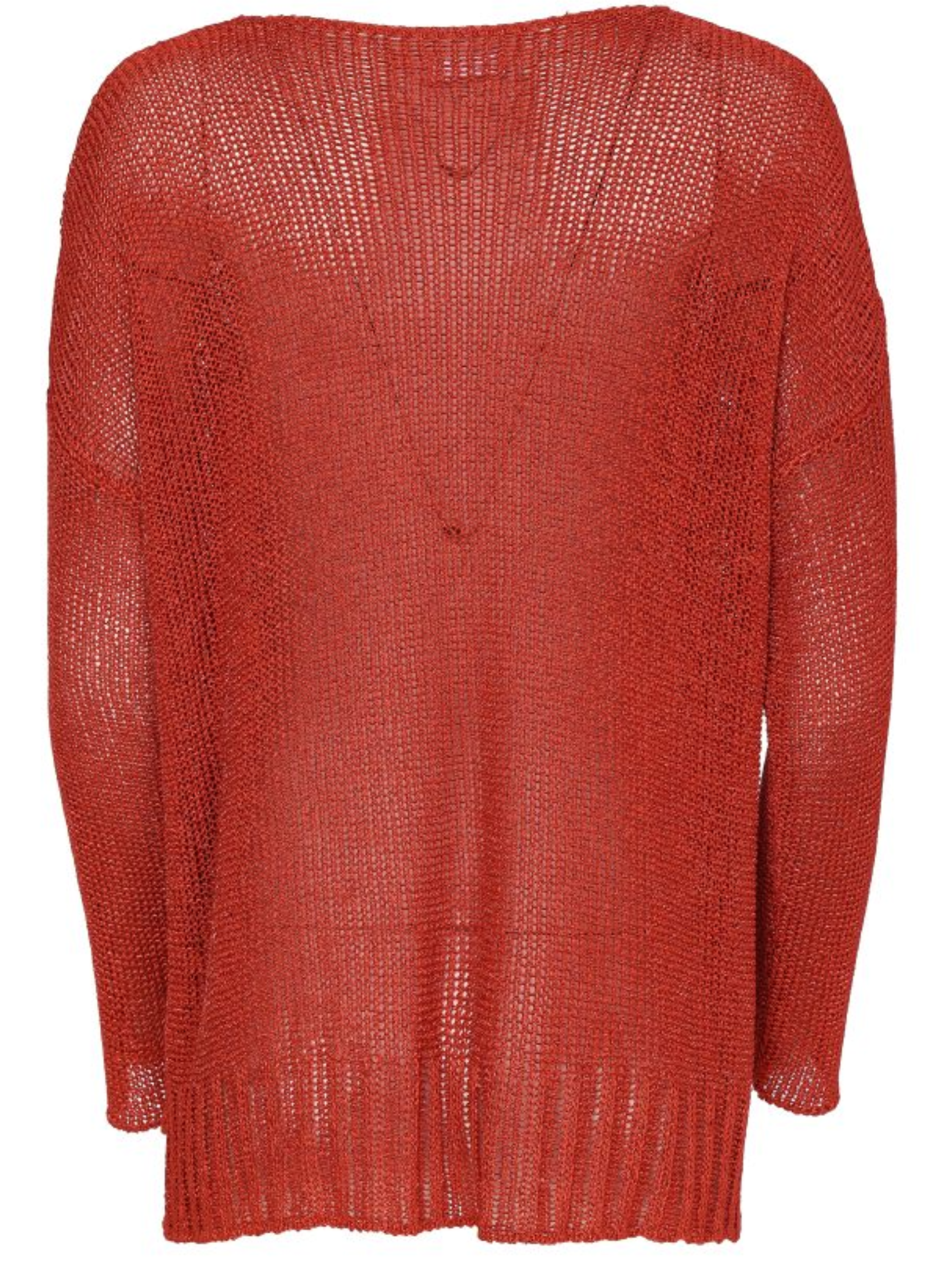 Naya NAW26 120 Round Neck Knit with long sleeves, textured front detail and relaxed hip-length fit