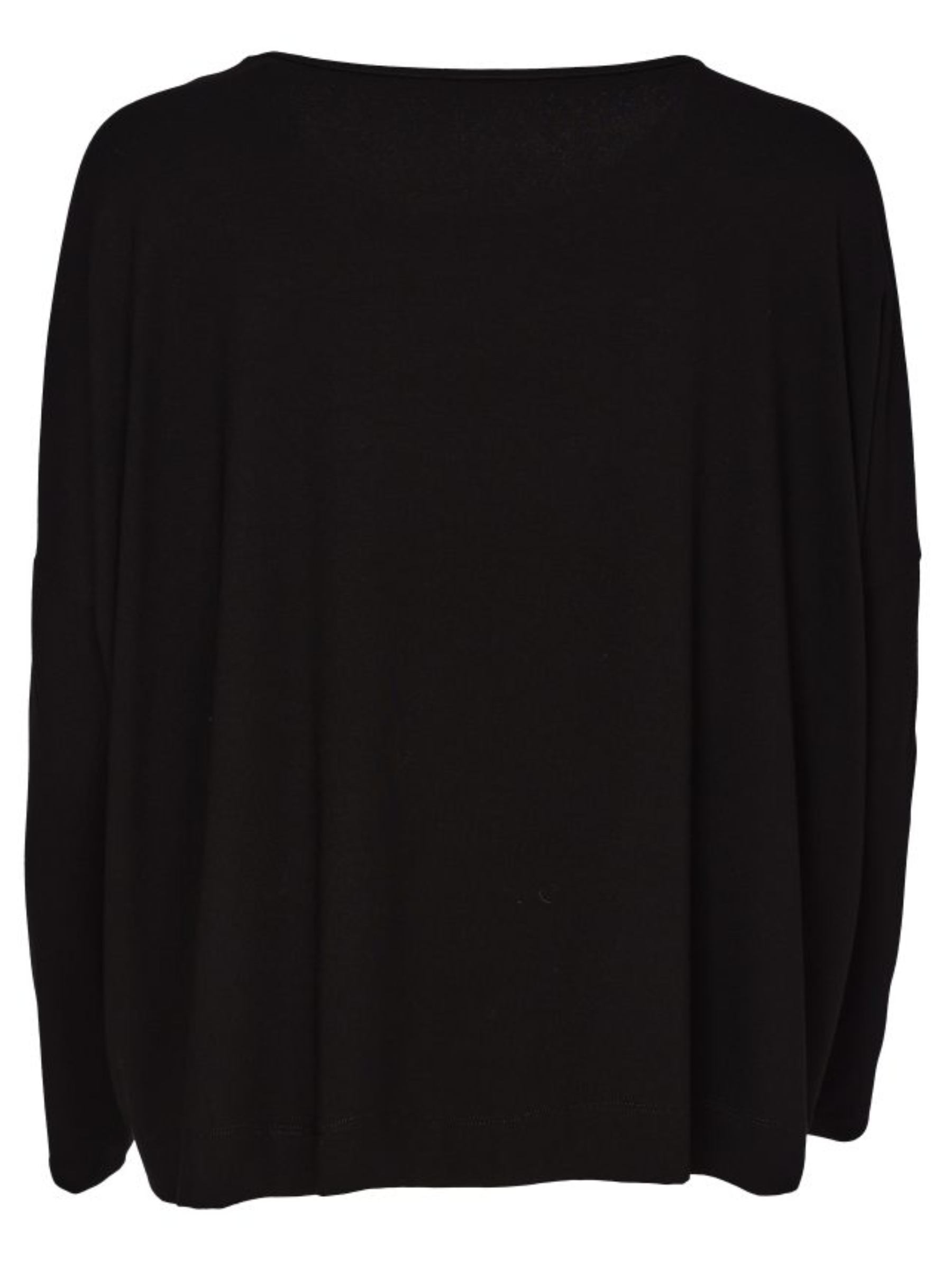 Naya NAW26 148 Placement Print Colour Block Top with round neckline, long sleeves and abstract front design