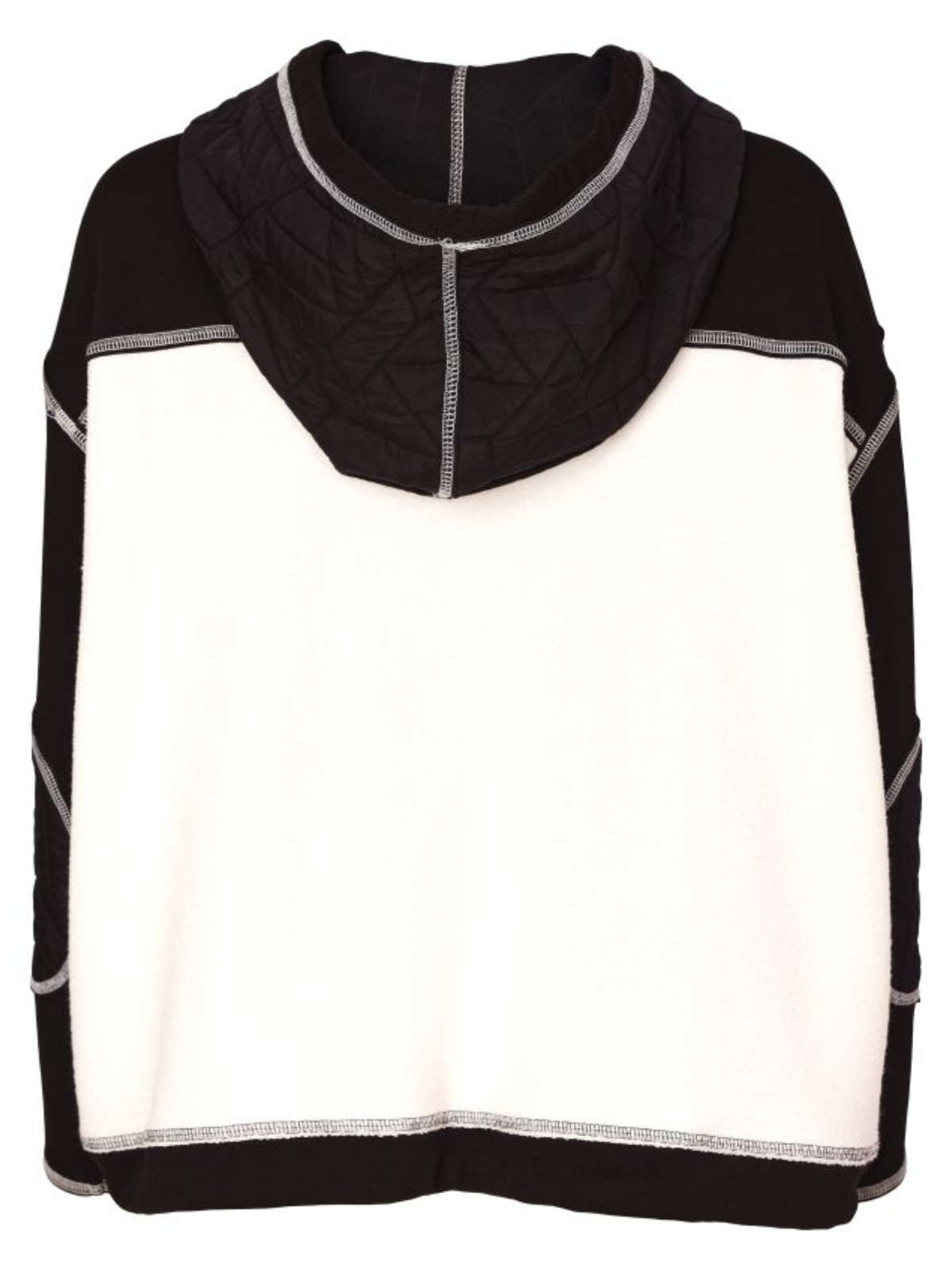 Naya NAW26 168 Two Tone Jacket with hood, zip front, patch pockets and contrast stitch detailing