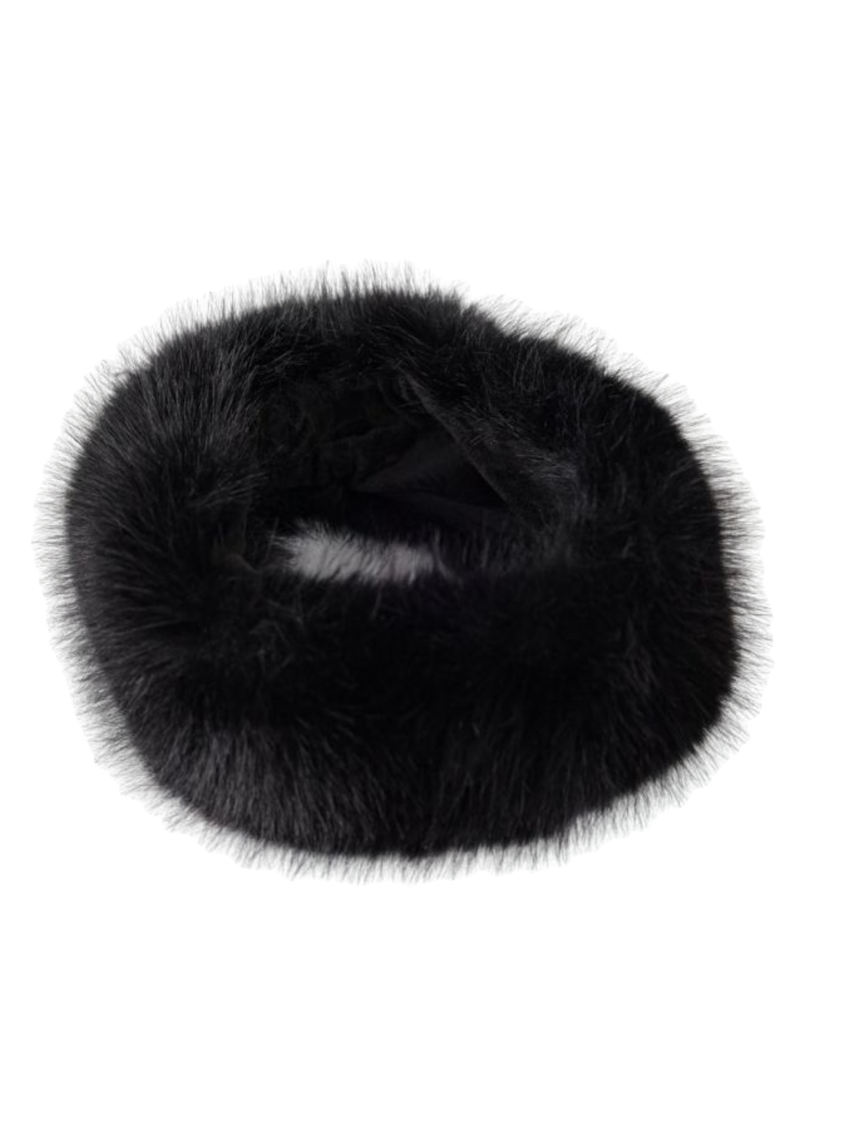 PCHA SD125 Black Faux Fur Headband featuring plush black faux fur - a luxury winter accessory perfect for stylish cold-weather outfits and boutique seasonal fashion.
