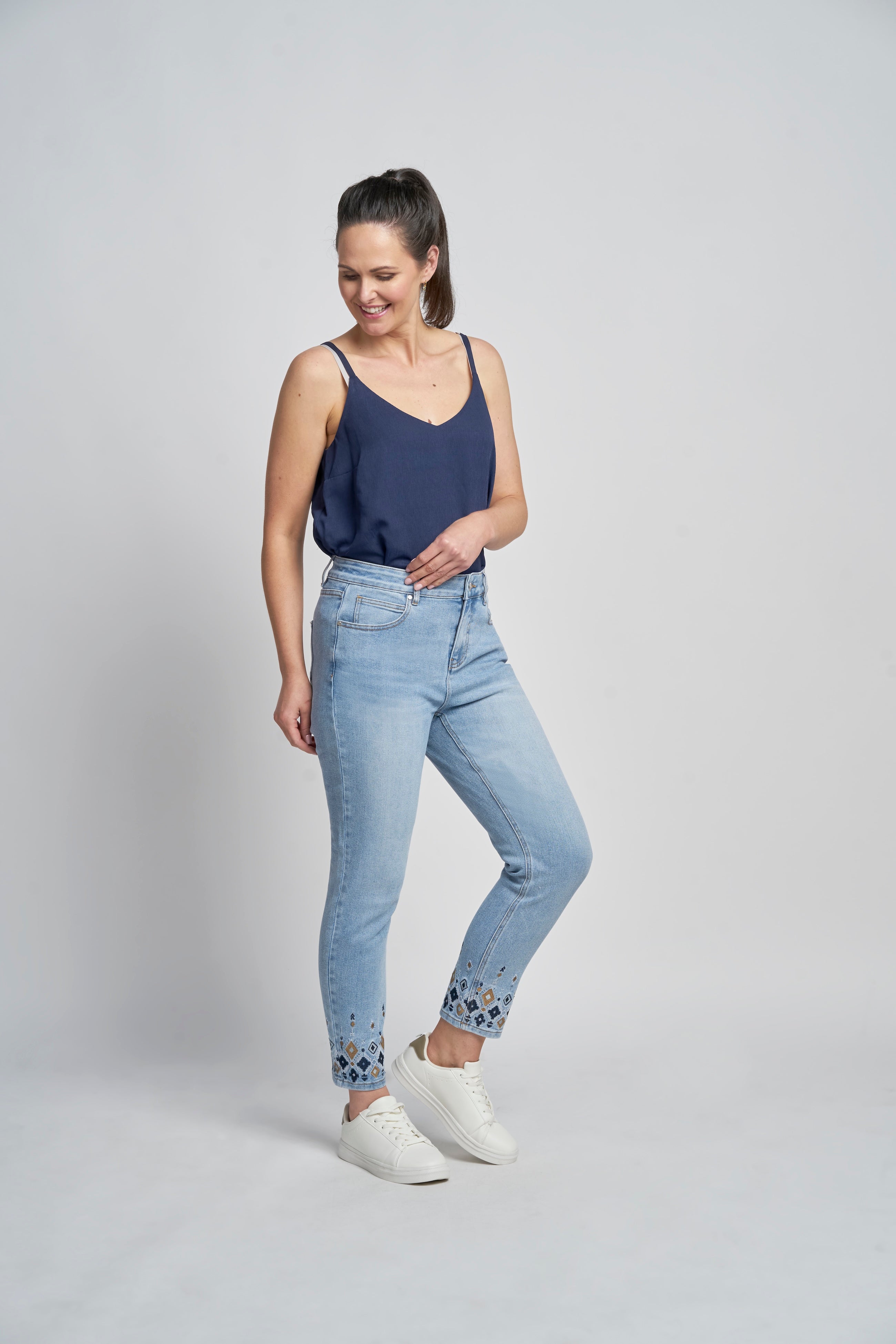 Size 16 - PINNS - 675CT - LIGHT DENIM