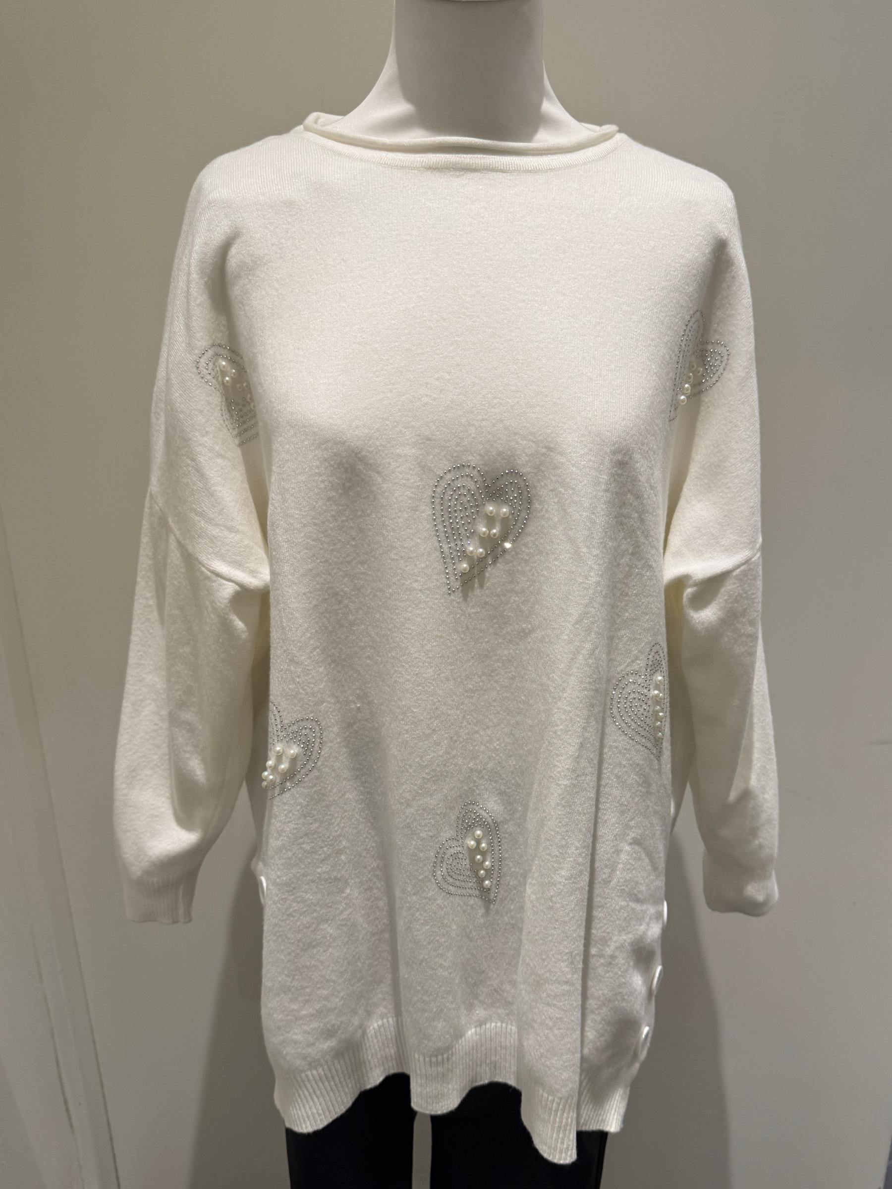 PARAMOUR - HEARTS JUMPER 8037