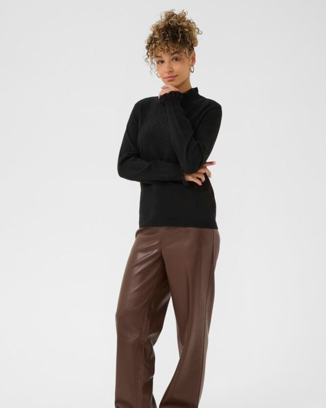 CREAM - VILLEA KNIT BLOUSE