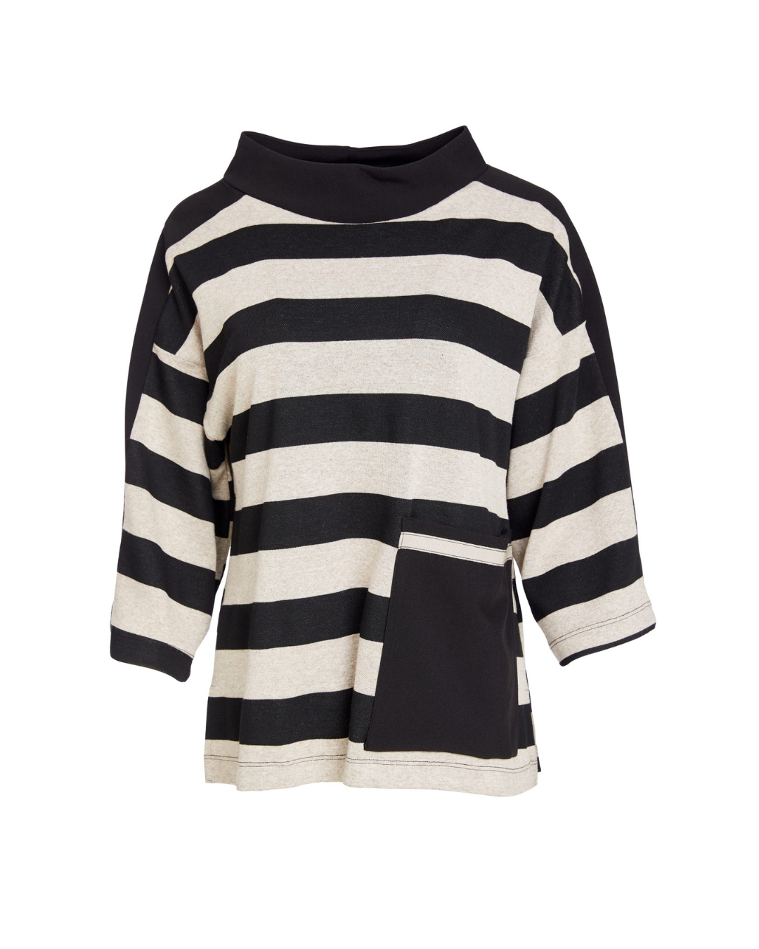 NAYA - NAW25 269 High Neck Stripped Top