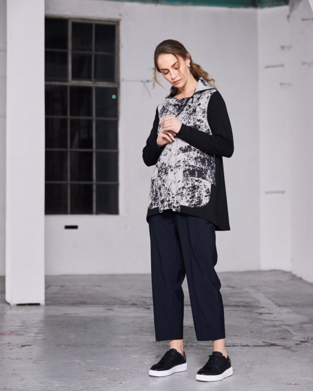 NAYA - NAW25 311 Mottled Print Top