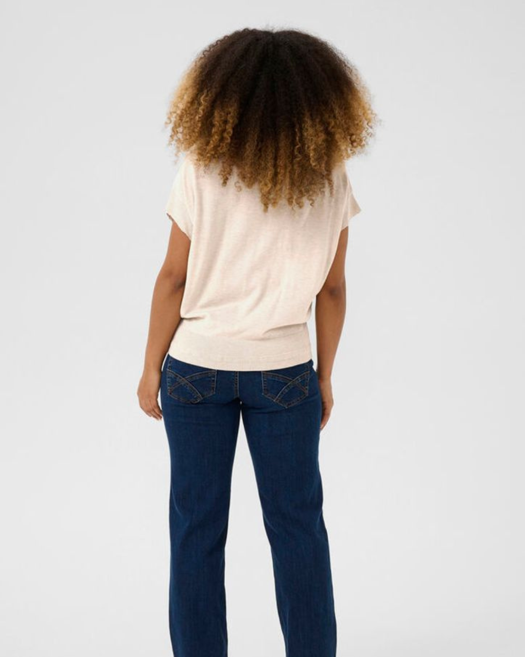 CREAM - DELA KNIT TOP