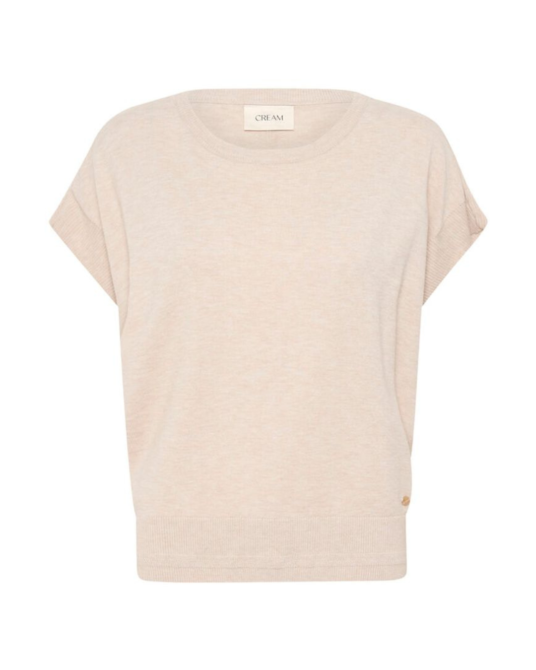 CREAM - DELA KNIT TOP