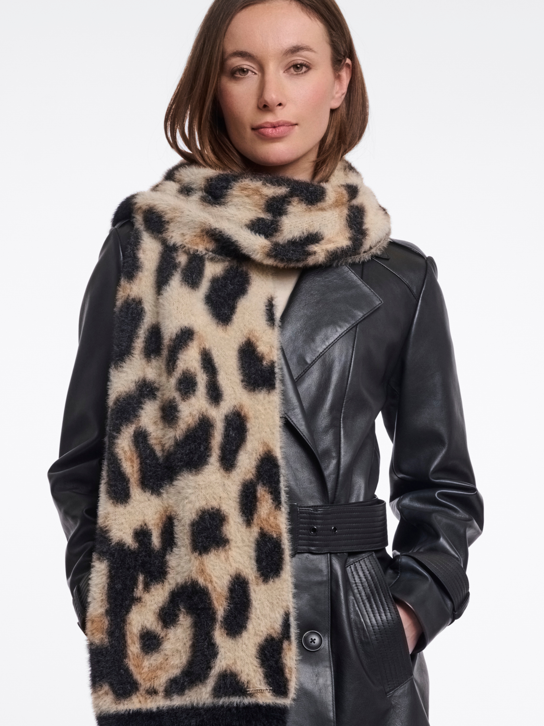 Rino & Pelle Tuli Print Scarf soft printed scarf in a longline shape