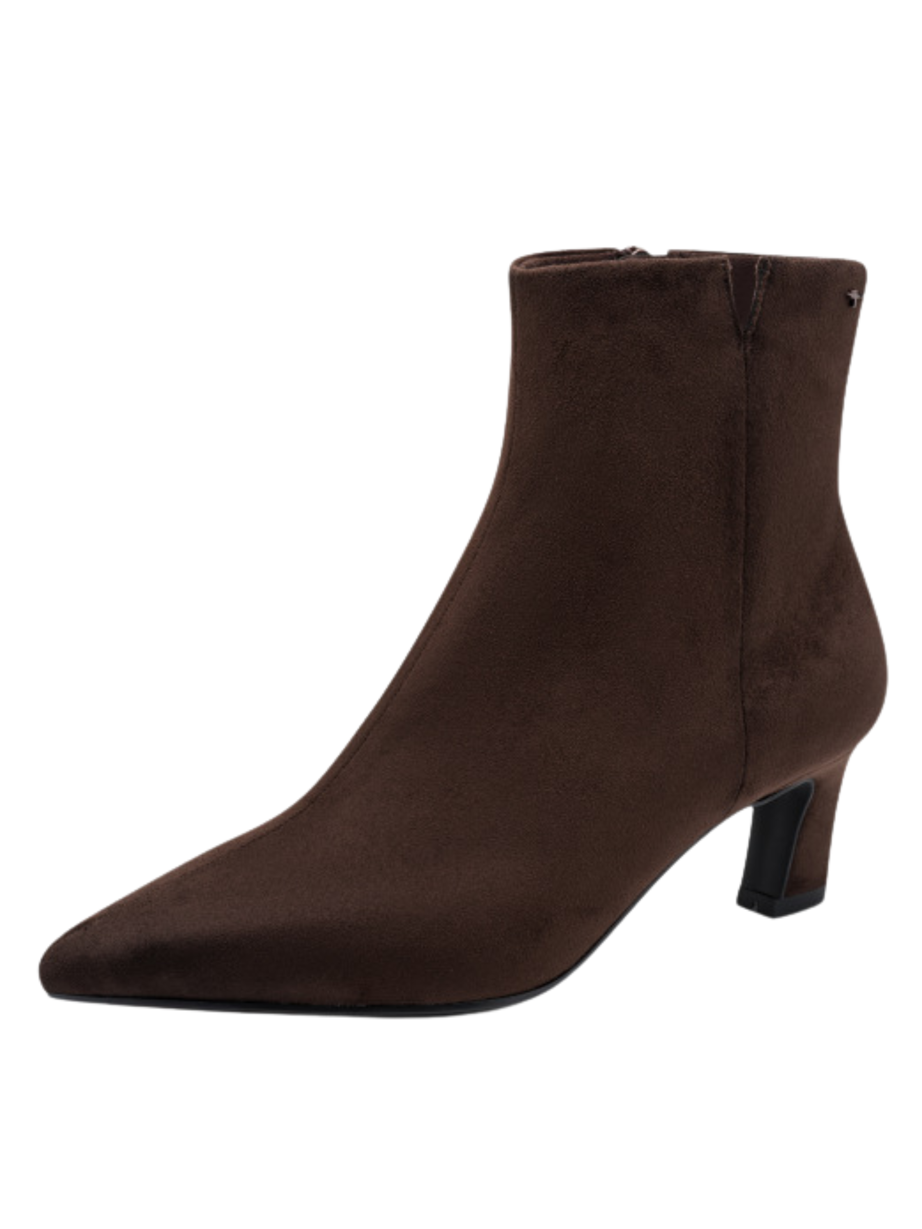 Tamaris 25383 304 Mocca Boot with pointed toe and 55mm stiletto heel.